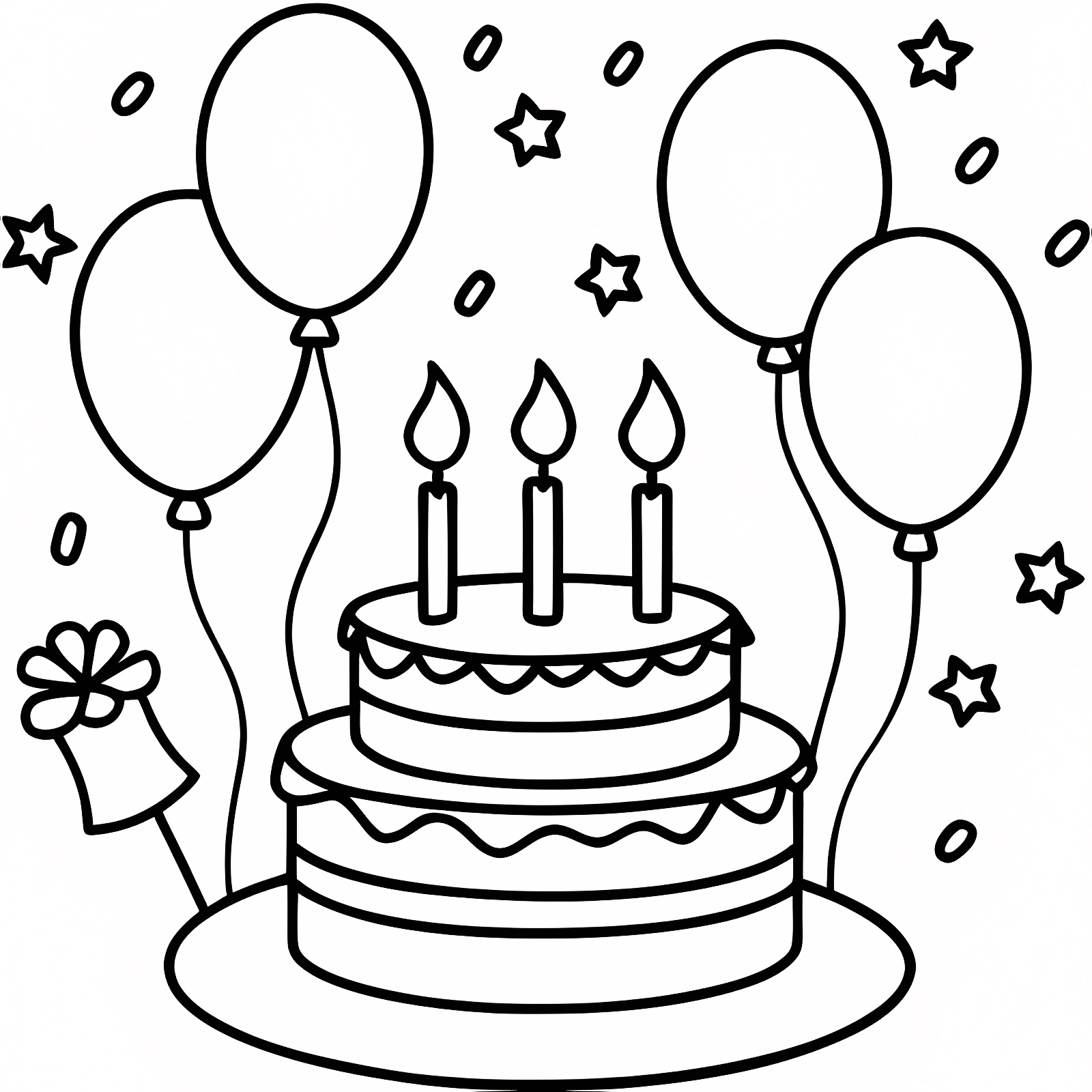 Enfant qui fête — Coloriage à imprimer gratuit