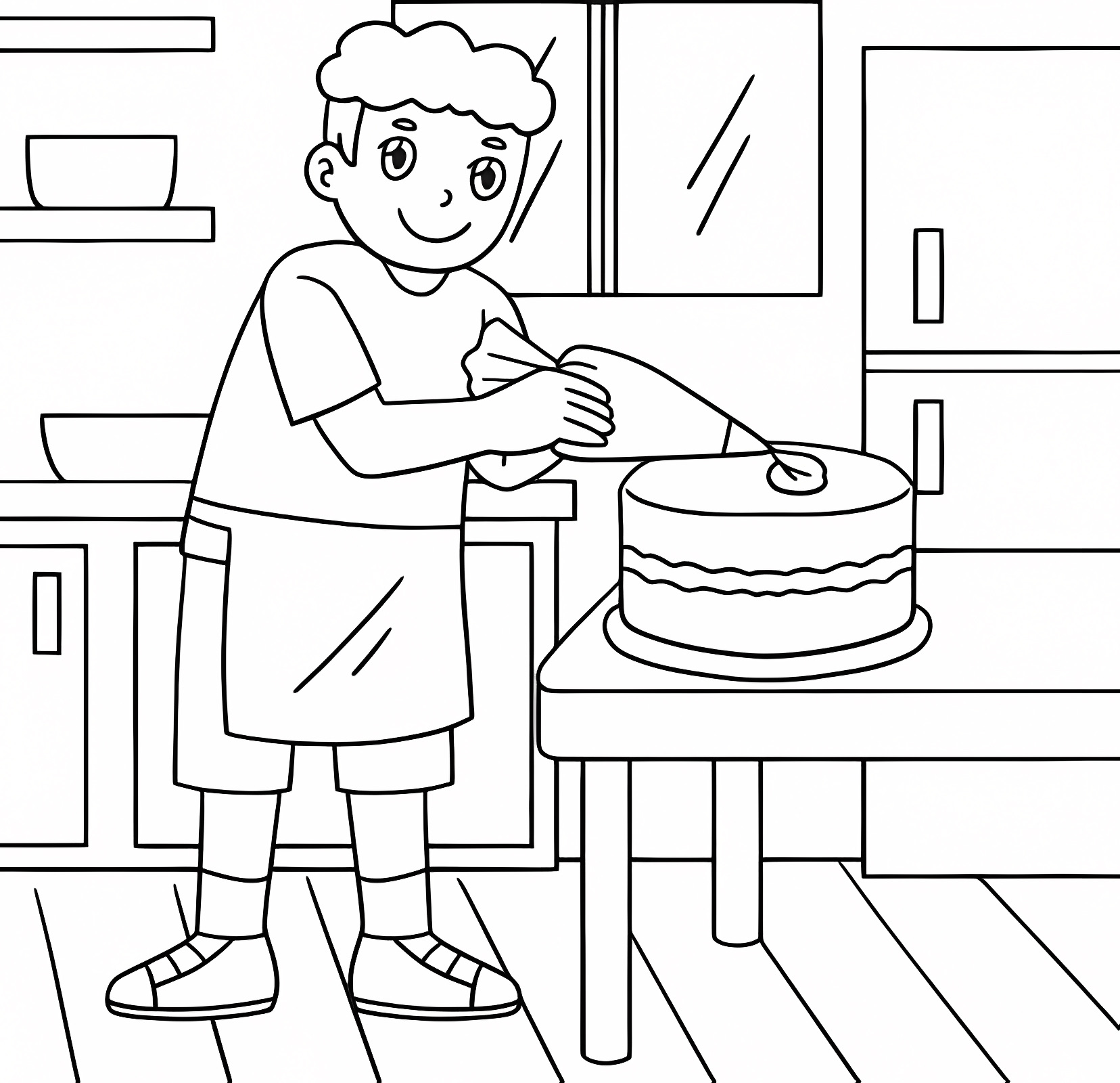 Party confetti — Free printable coloring page