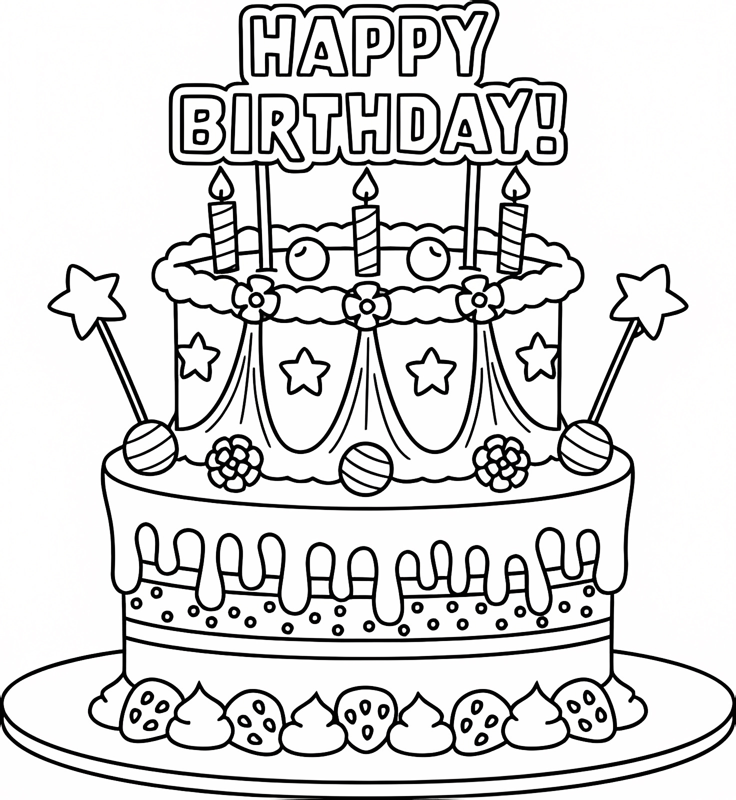 Chapeau de fête — Coloriage à imprimer gratuit