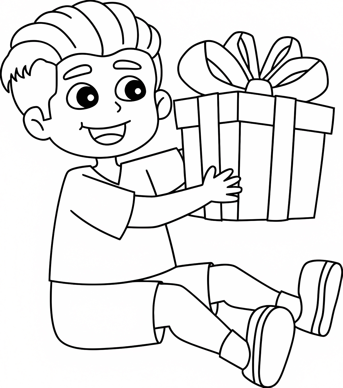 Birthday card — Free printable coloring page