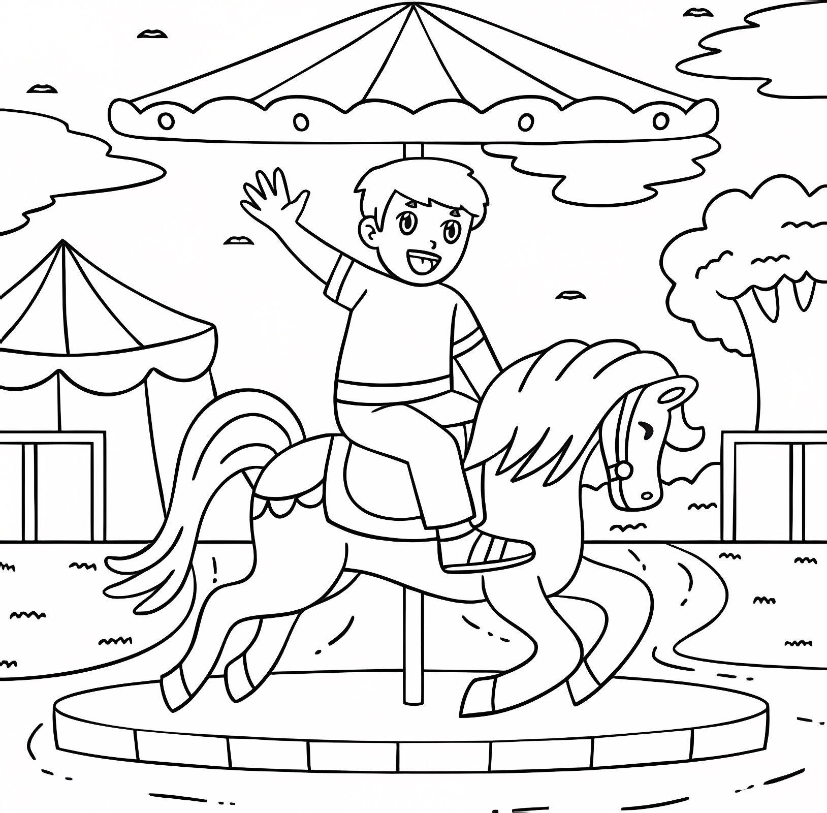 Costume de carnaval — Coloriage à imprimer gratuit