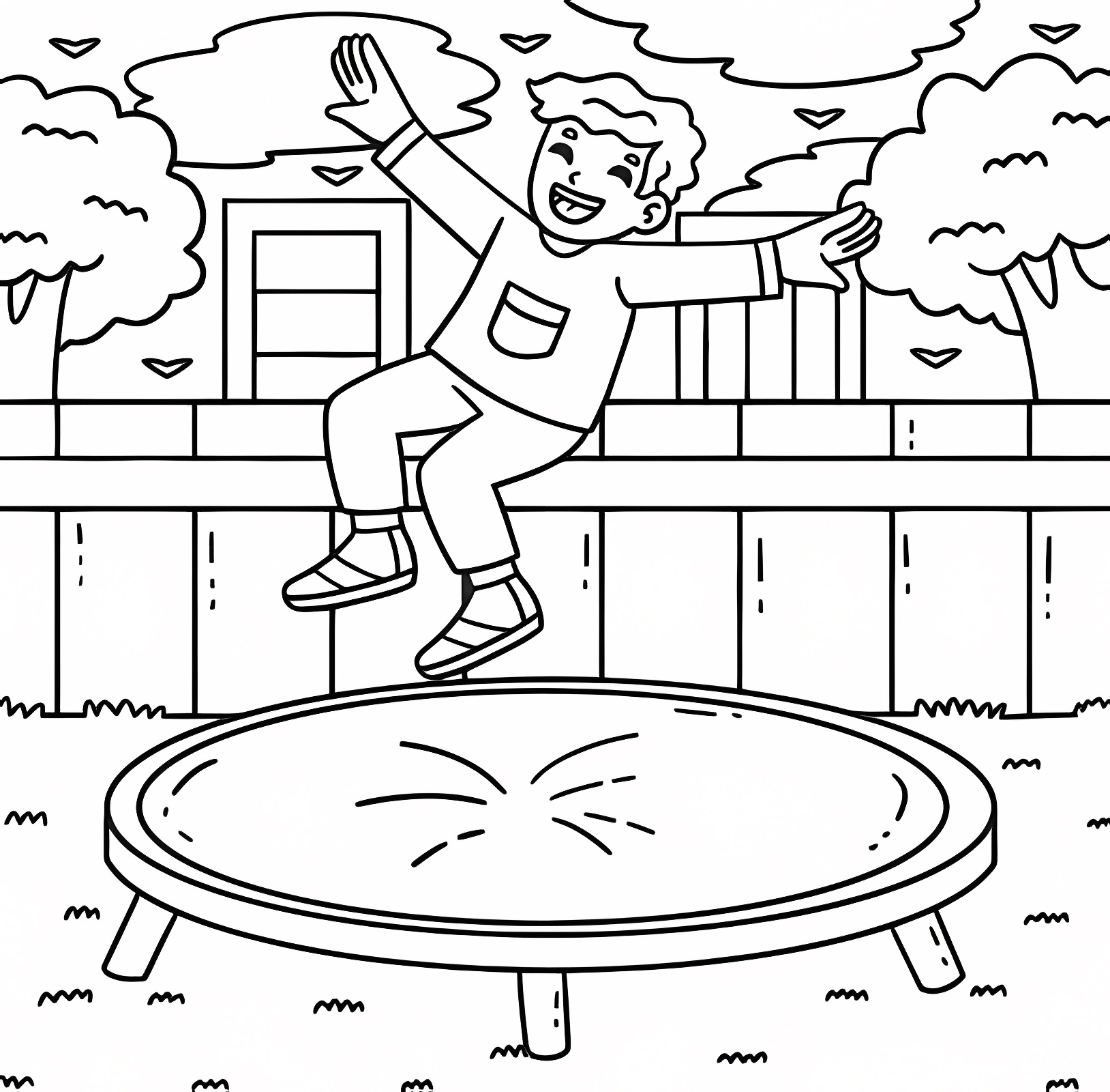 Arlequin — Coloriage à imprimer gratuit