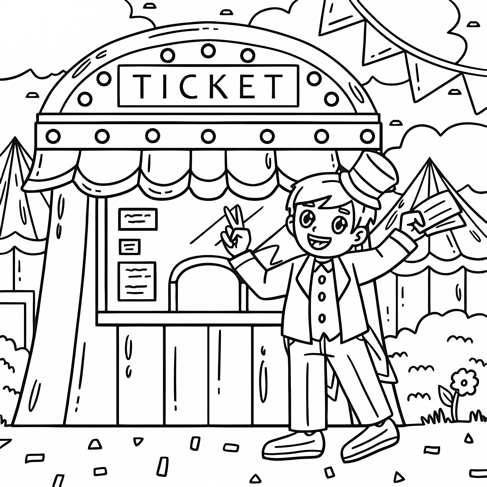 Costume de carnaval — Coloriage à imprimer gratuit