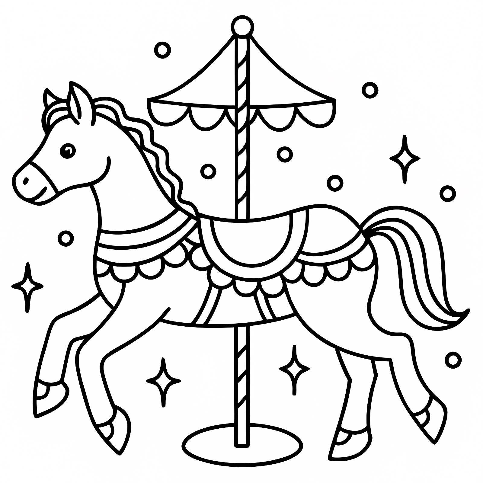 Parade de carnaval — Coloriage à imprimer gratuit