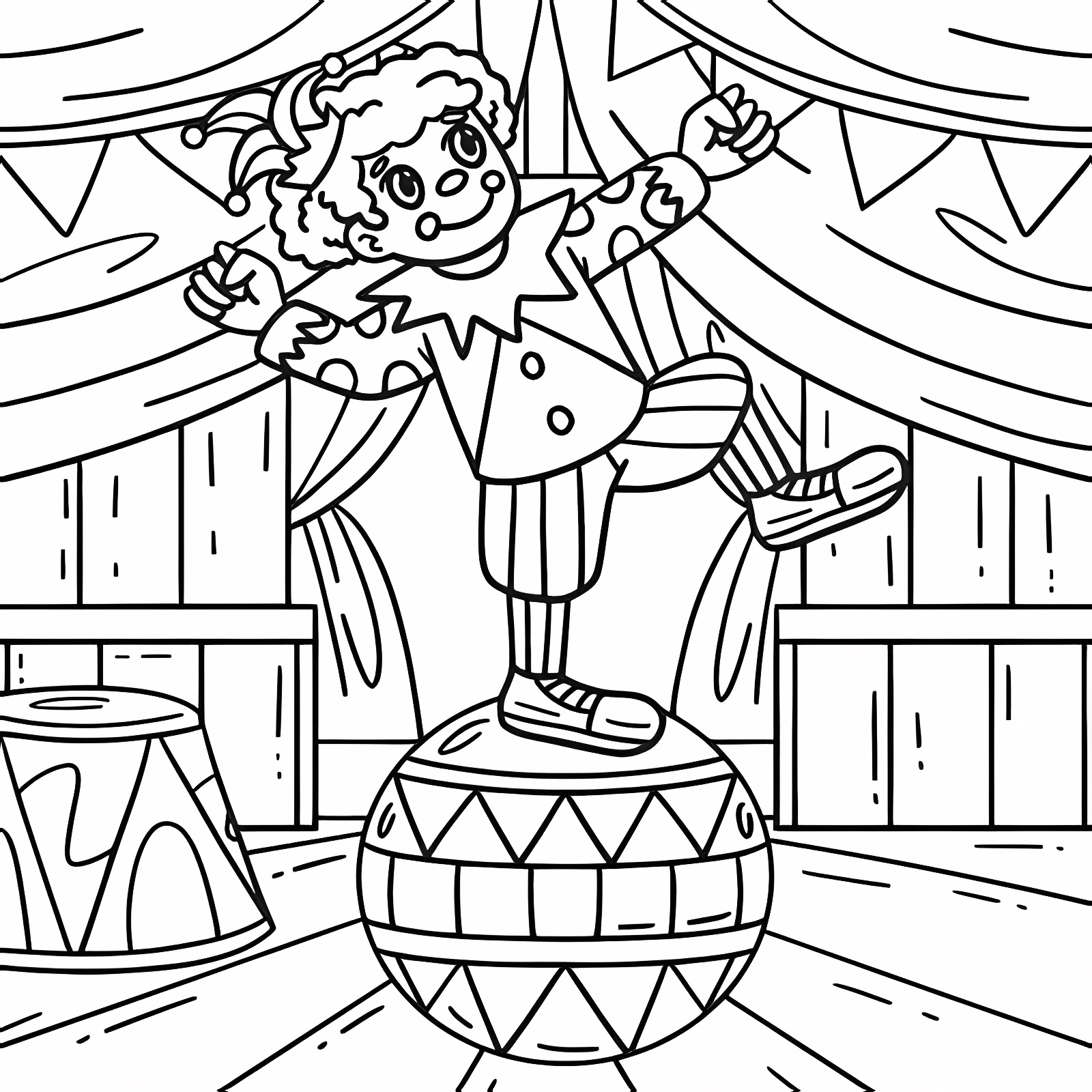 Carnaval festif — Coloriage à imprimer gratuit