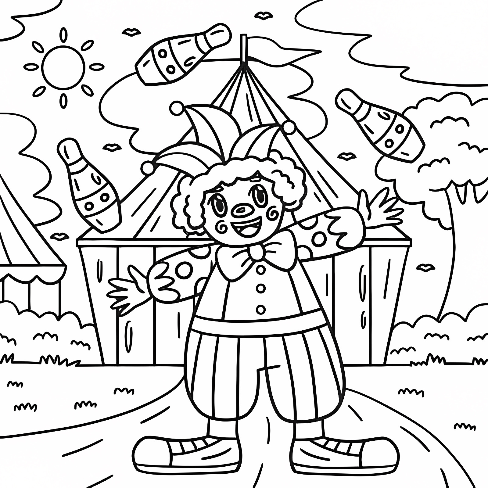 Costume de carnaval — Coloriage à imprimer gratuit