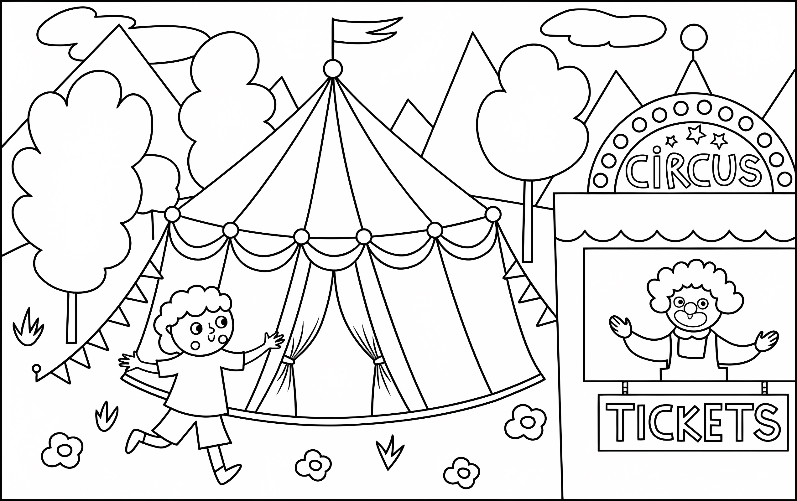 Danseur de carnaval — Coloriage à imprimer gratuit