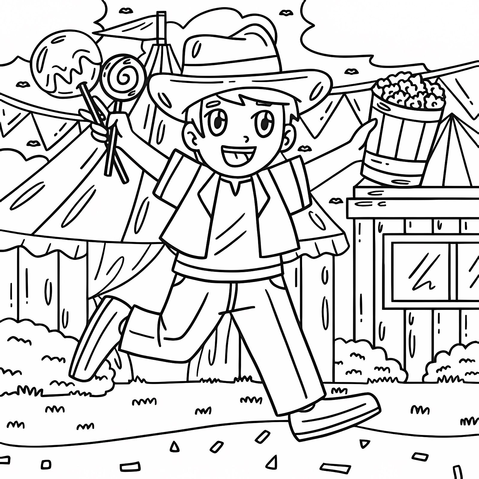 Arlequin — Coloriage à imprimer gratuit