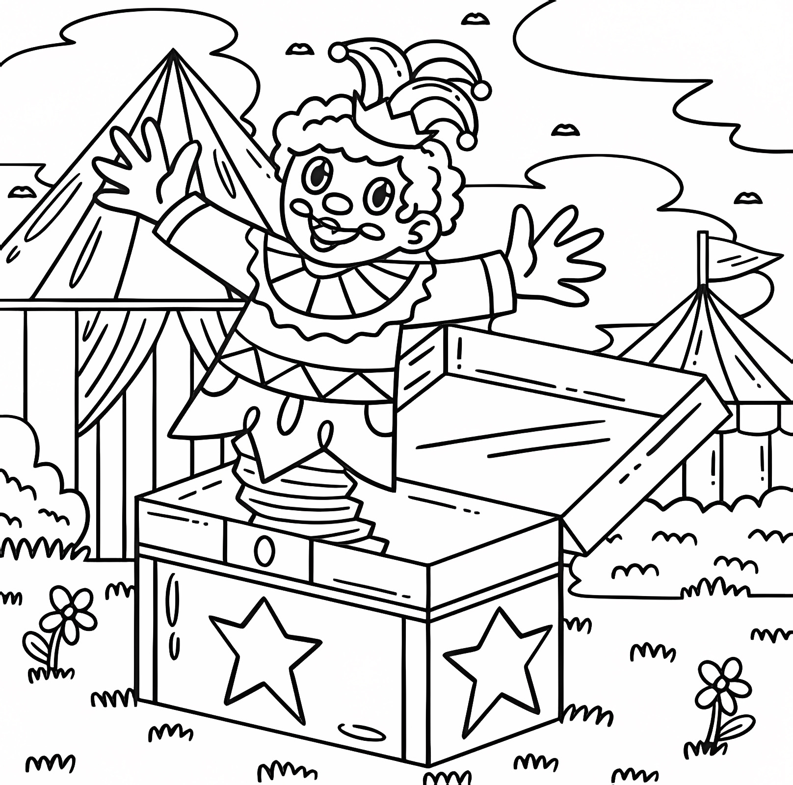 Costume coloré — Coloriage à imprimer gratuit