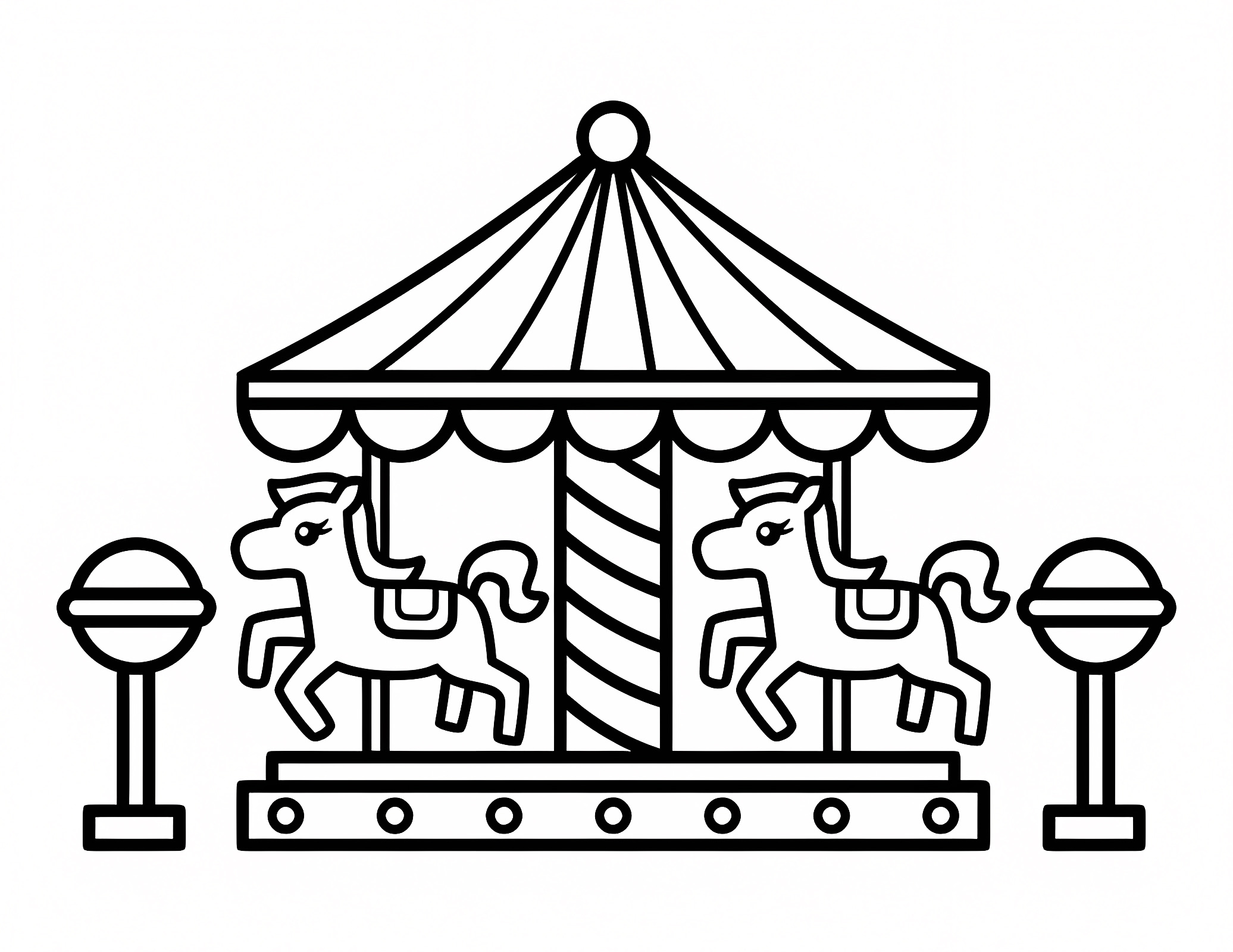 Char de carnaval — Coloriage à imprimer gratuit