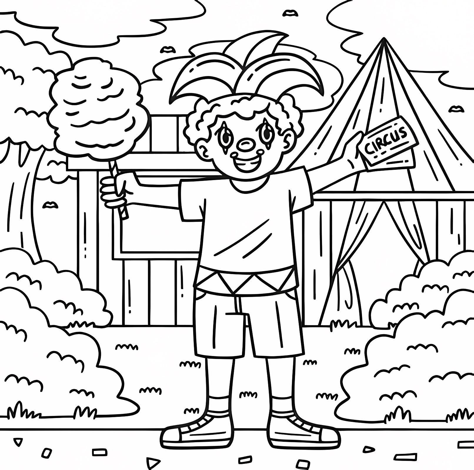 Carnaval festif — Coloriage à imprimer gratuit