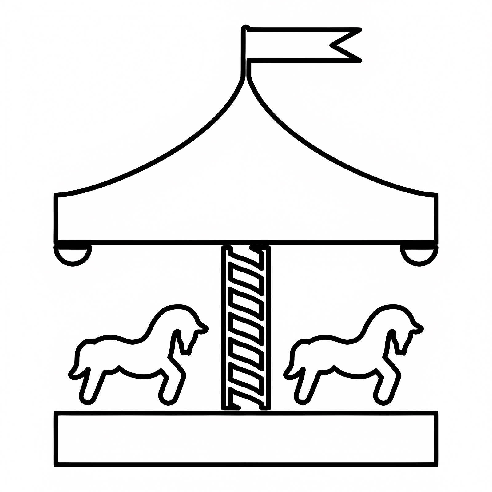 Char de carnaval — Coloriage à imprimer gratuit