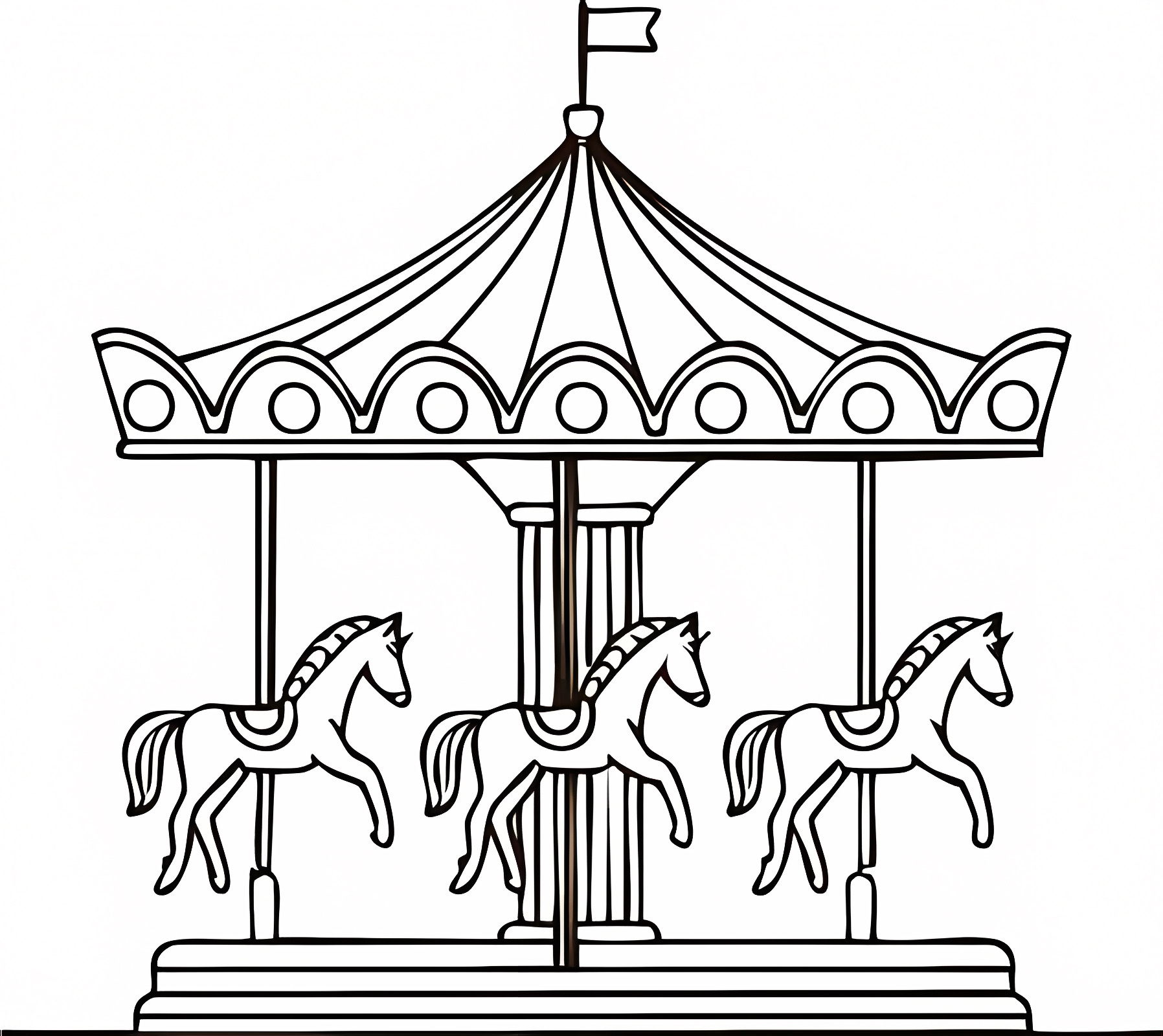 Parade de carnaval — Coloriage à imprimer gratuit