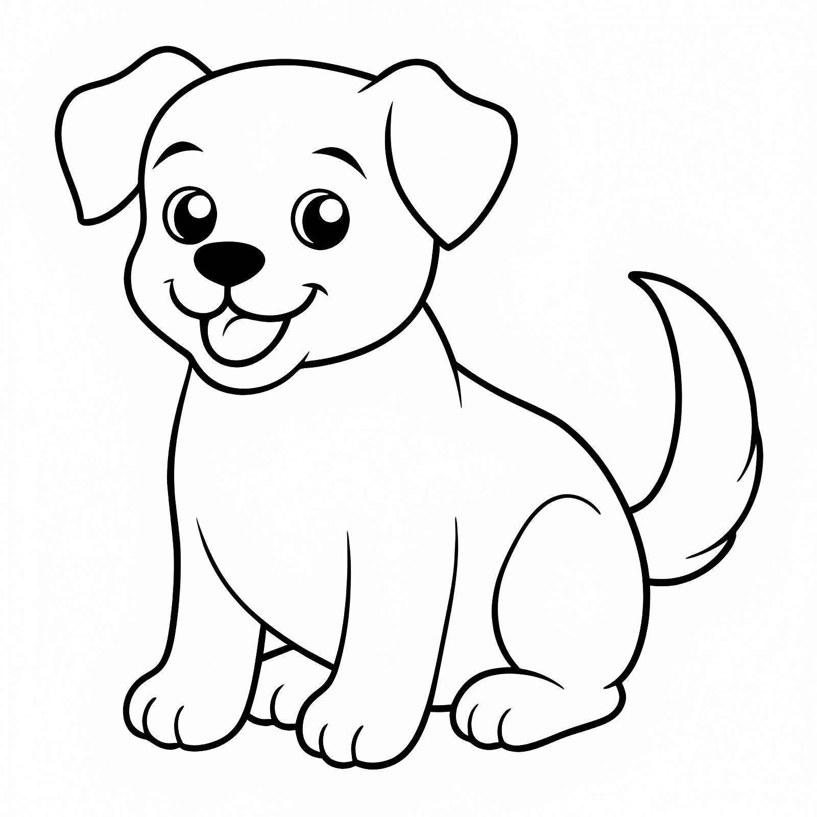 Chien coloriage livre — Coloriage à imprimer gratuit