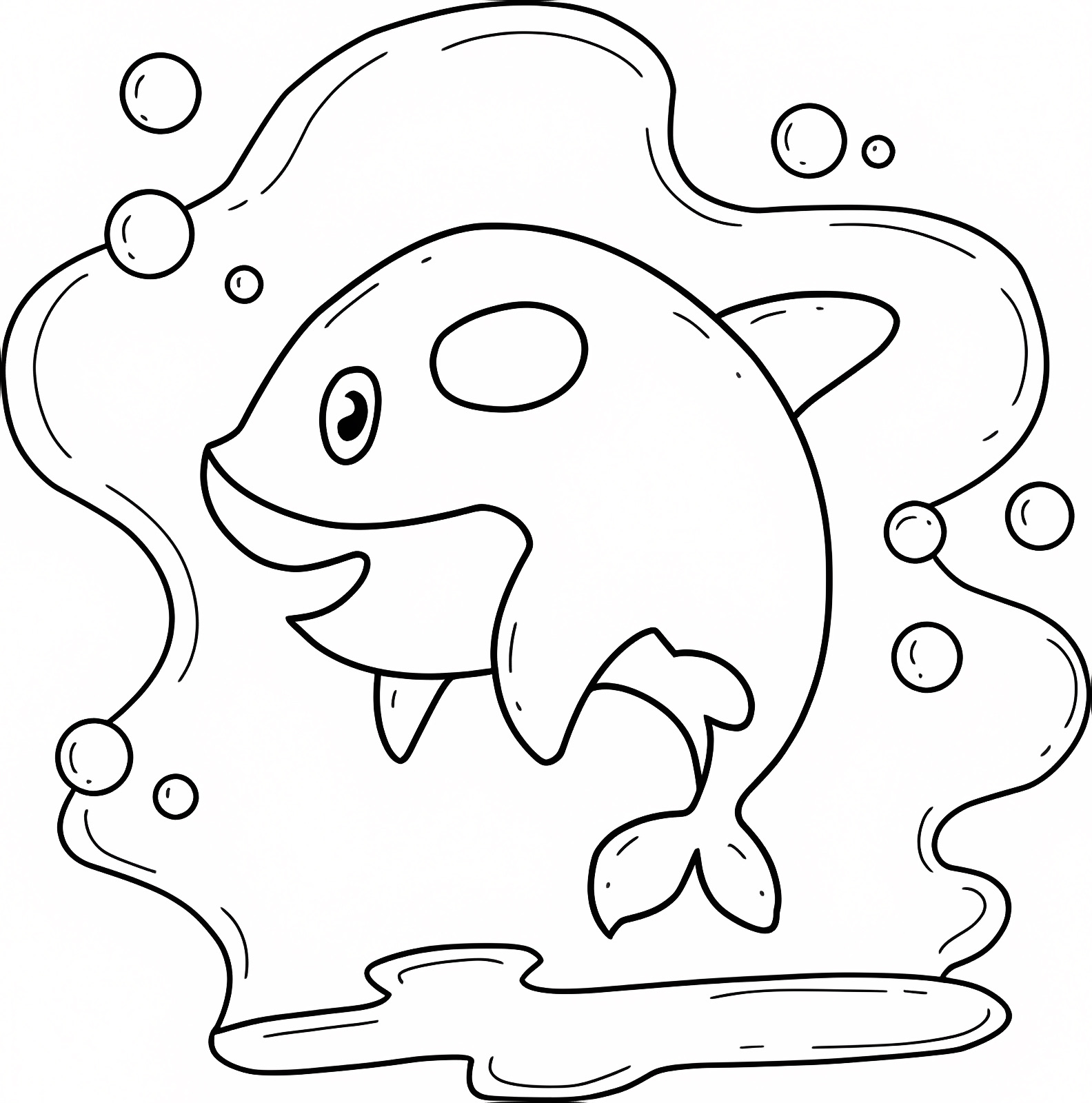 Orque coloriage alphabet — Coloriage à imprimer gratuit