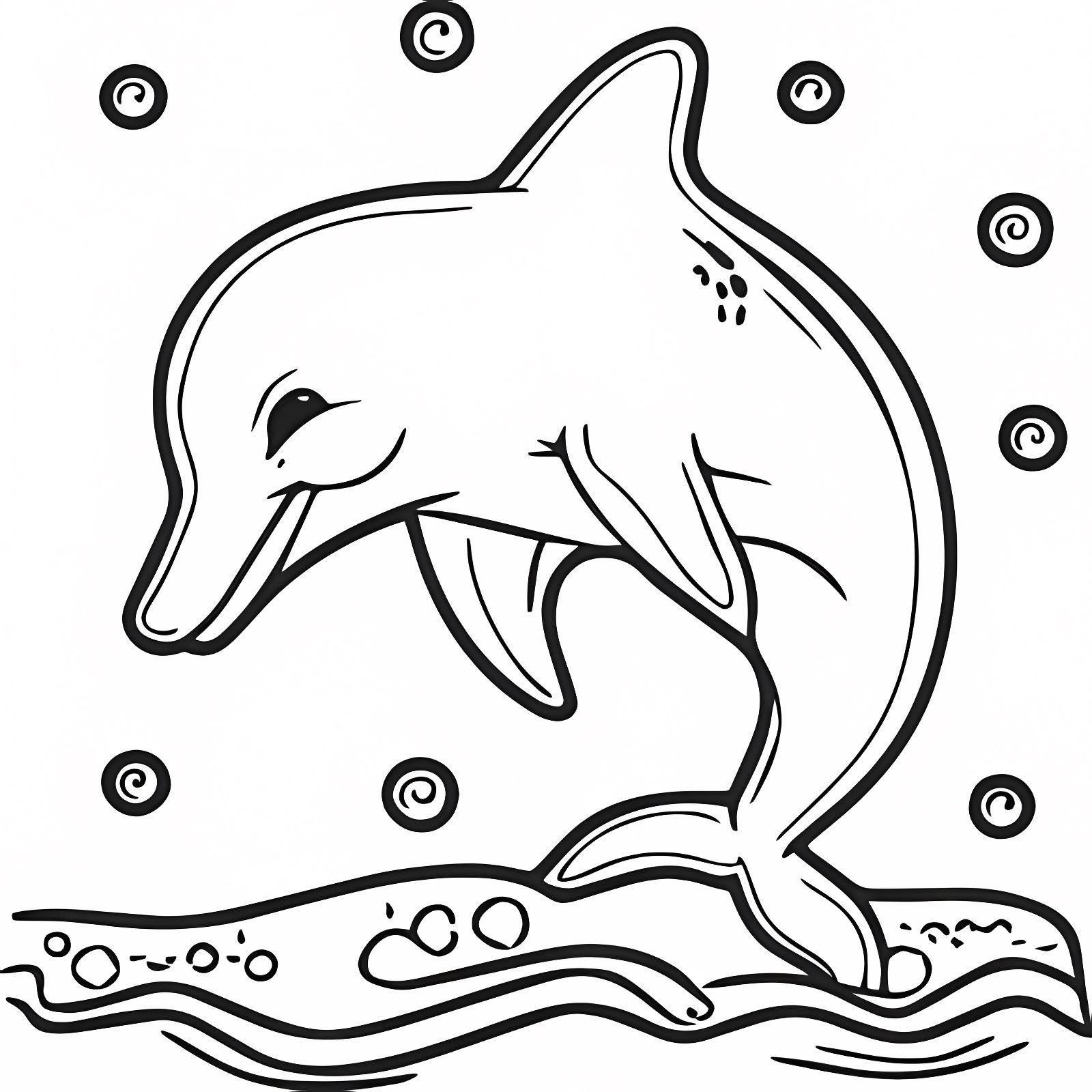 Dauphins coloriage livre — Coloriage à imprimer gratuit