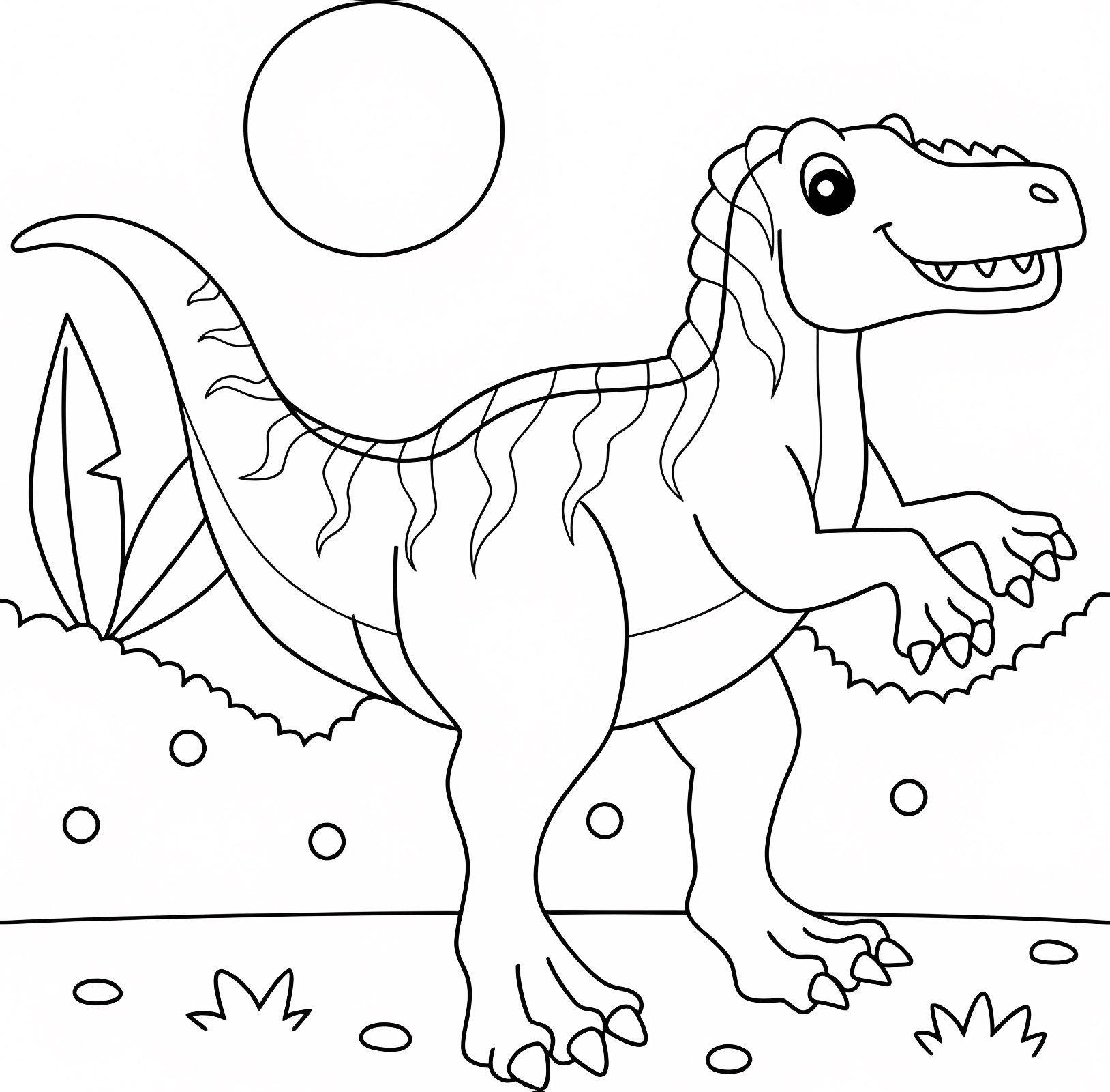Tricératops — Coloriage à imprimer gratuit