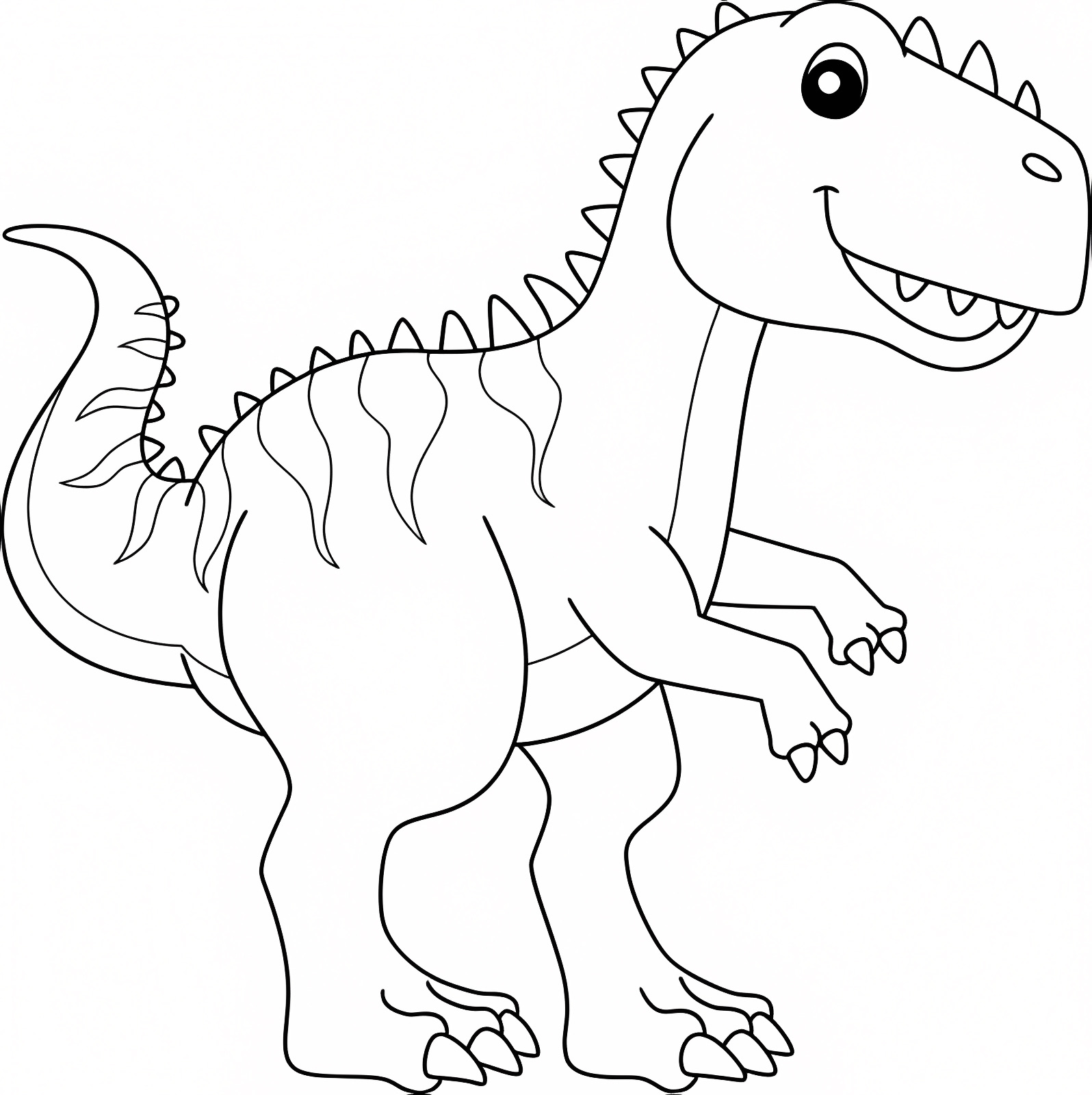 Bébé dinosaure — Coloriage à imprimer gratuit