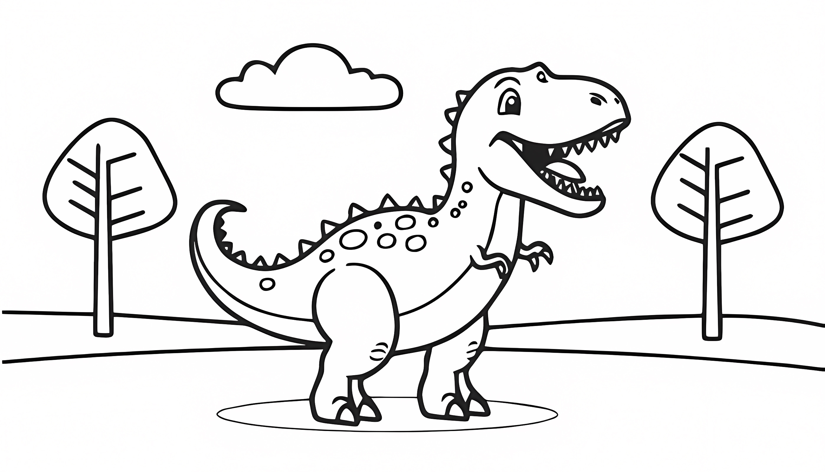 Spinosaure — Coloriage à imprimer gratuit