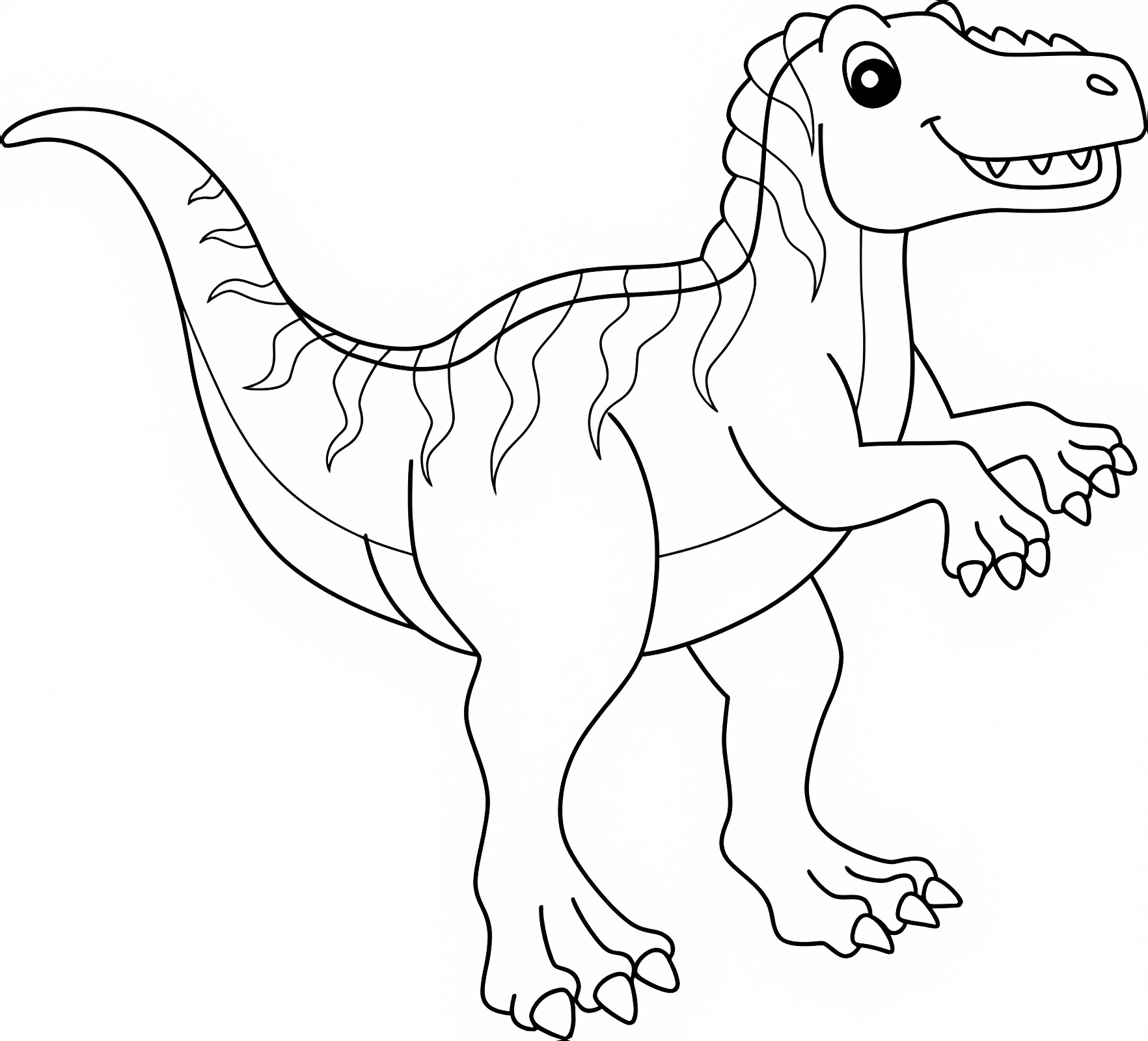 Tyrannosaure Rex — Coloriage à imprimer gratuit