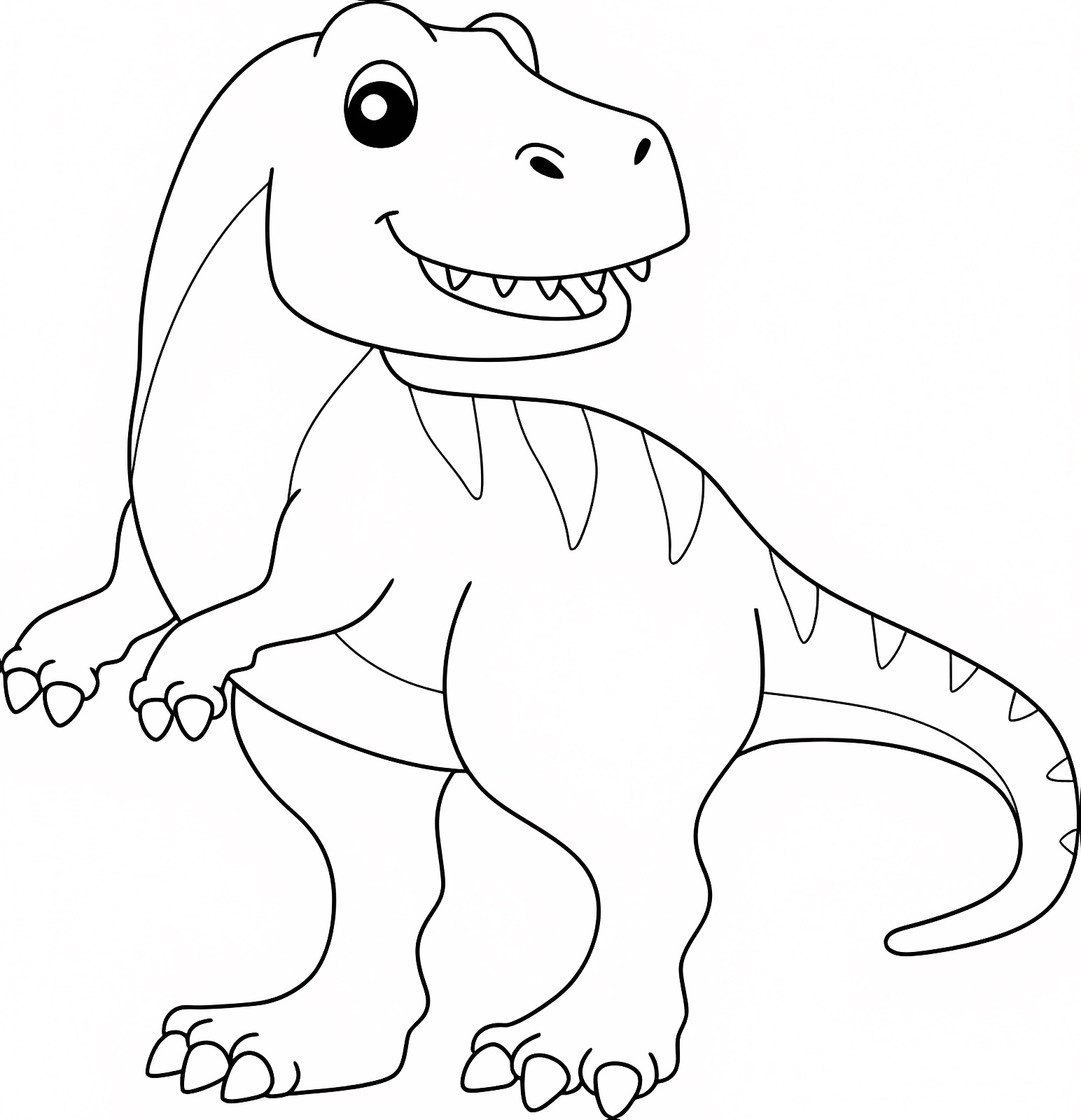 Spinosaure — Coloriage à imprimer gratuit