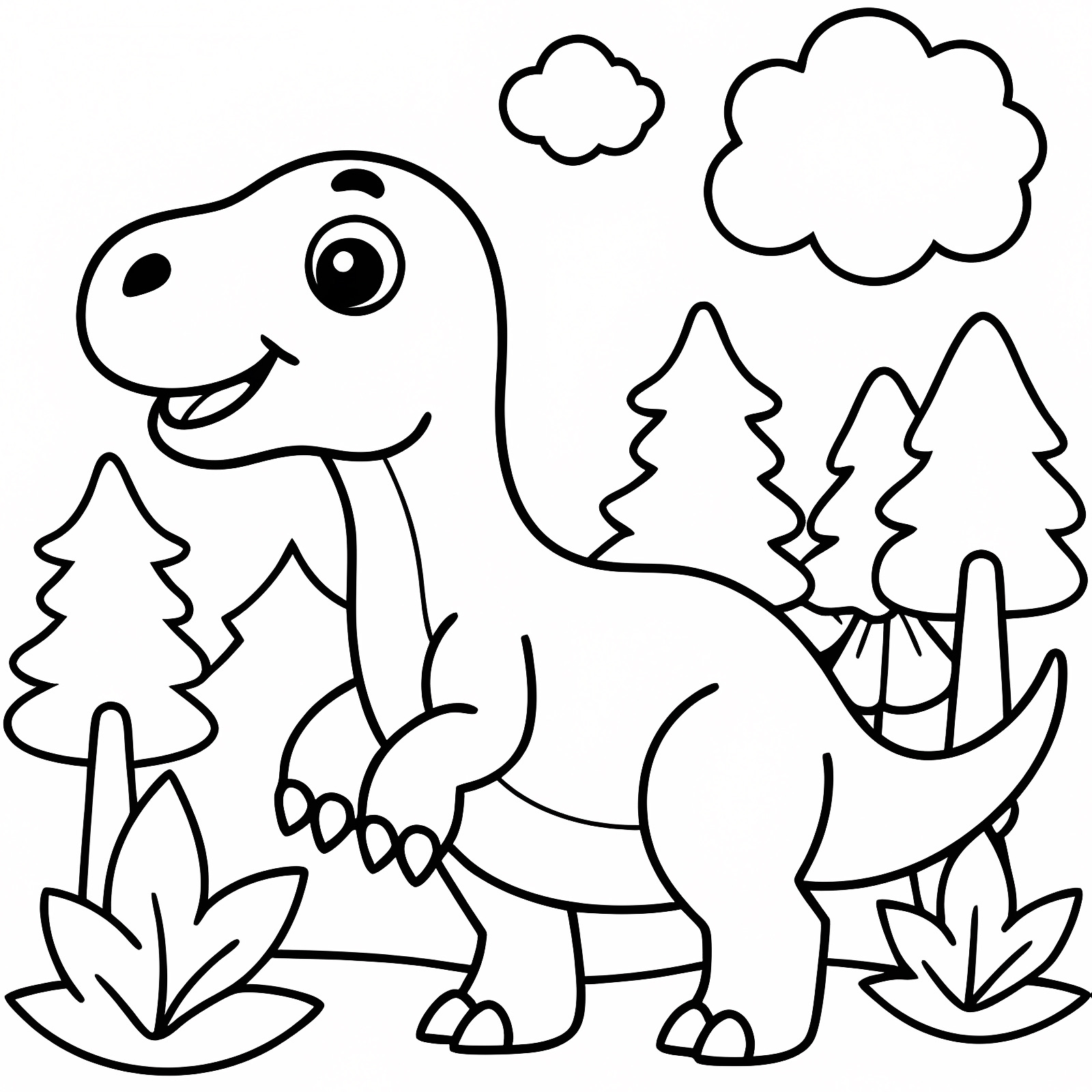 Tyrannosaure Rex — Coloriage à imprimer gratuit