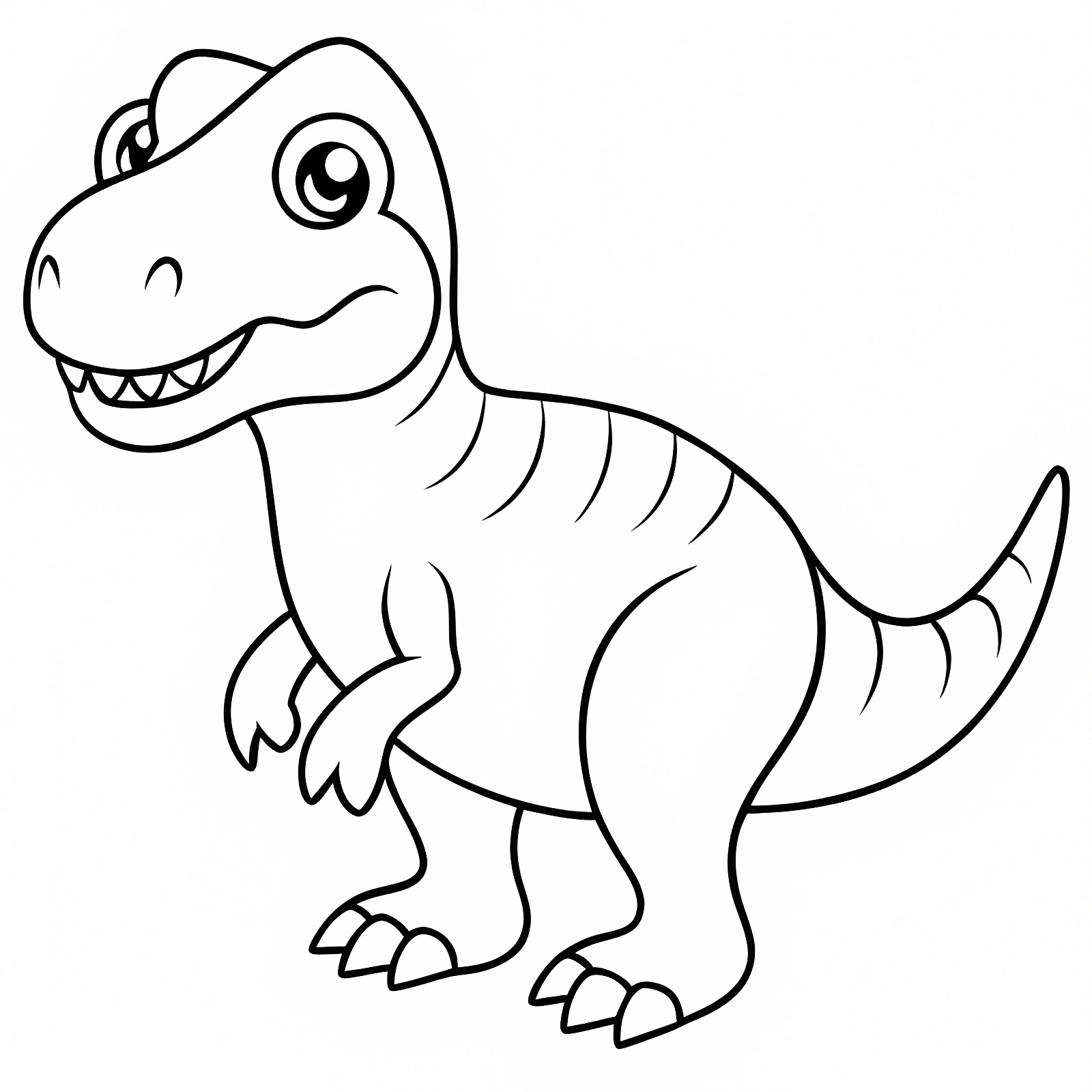 Bébé dinosaure — Coloriage à imprimer gratuit
