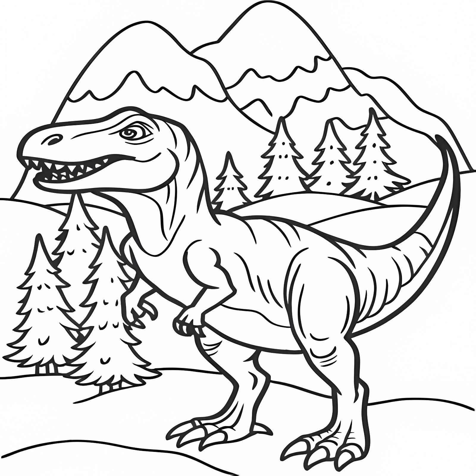 Spinosaure — Coloriage à imprimer gratuit