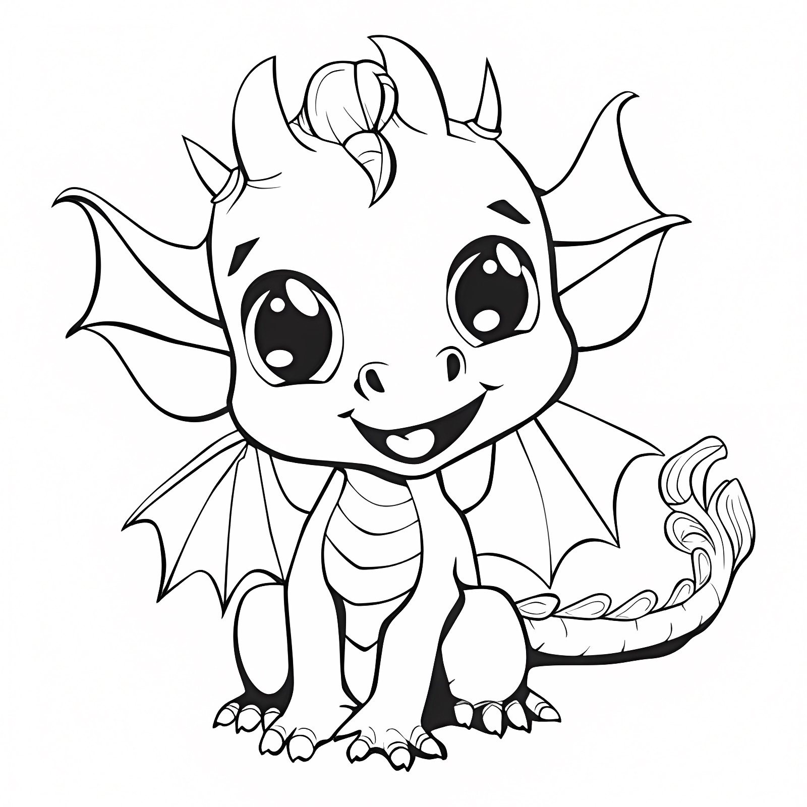 Dragon joueur — Coloriage à imprimer gratuit