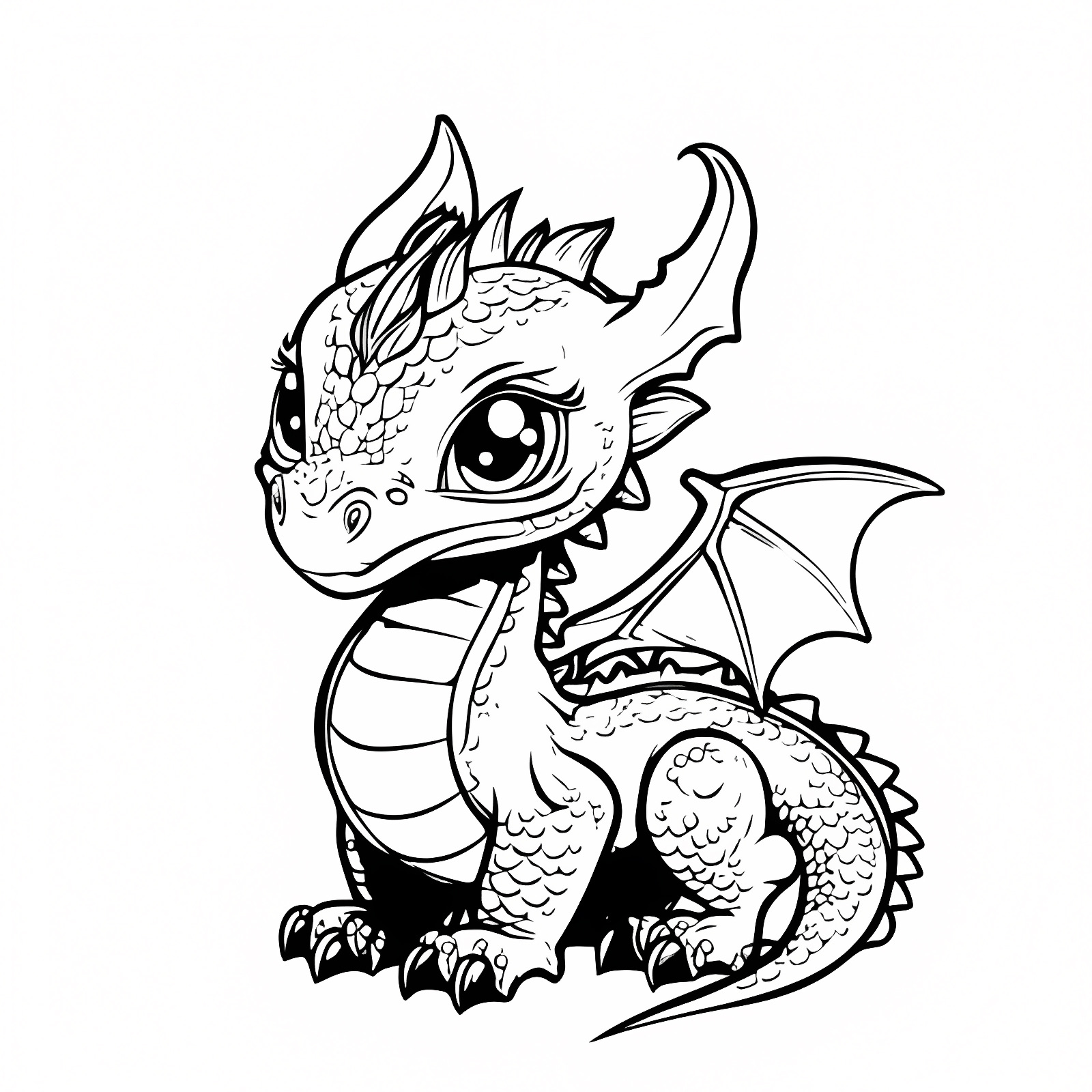 Dragon joueur — Coloriage à imprimer gratuit