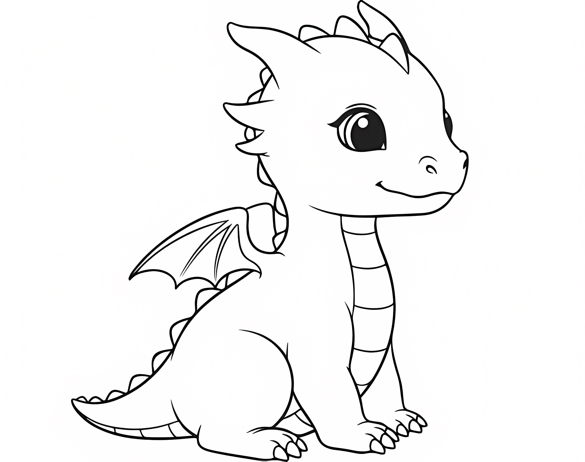 Dragon volant — Coloriage à imprimer gratuit