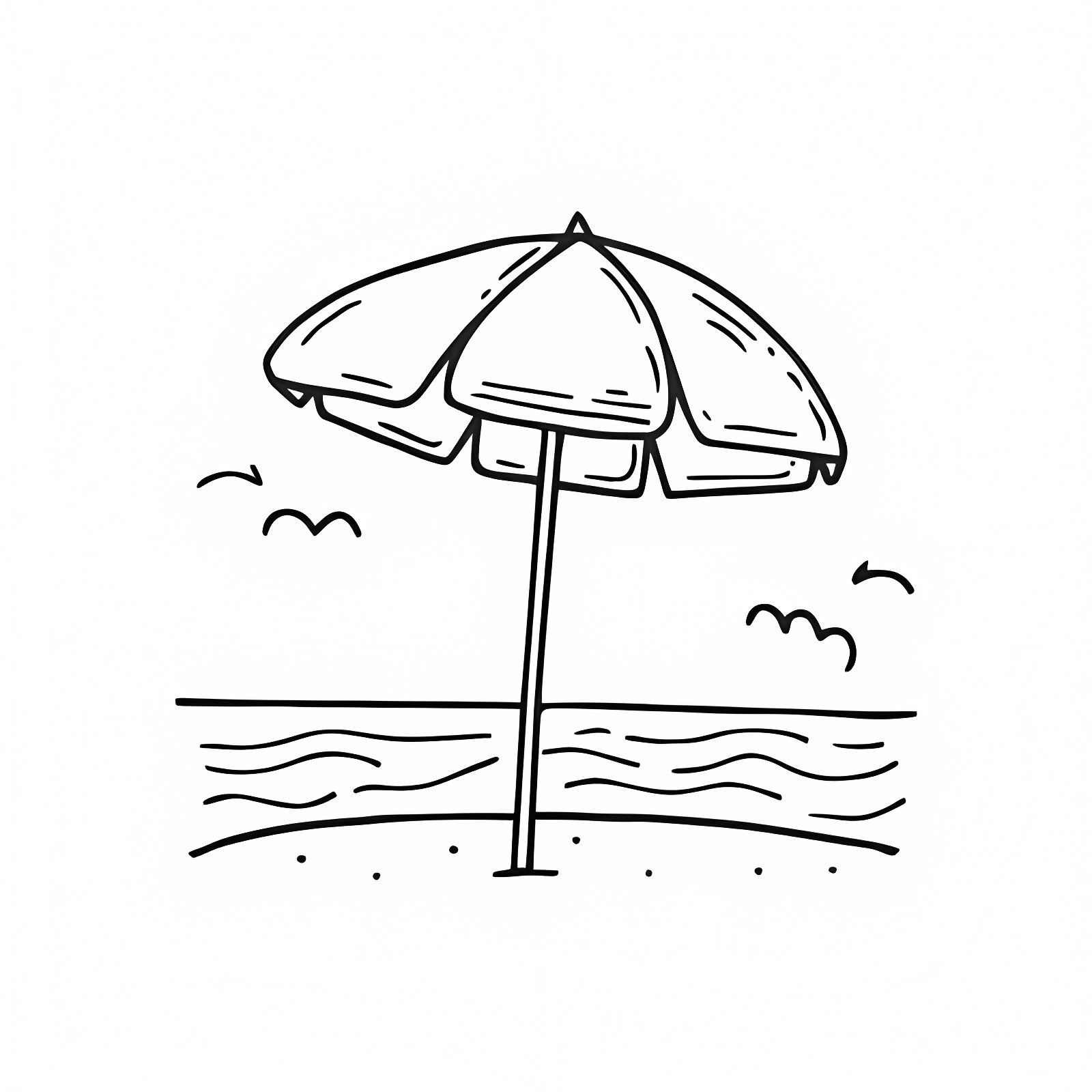 Palm trees and hammock — Free printable coloring page