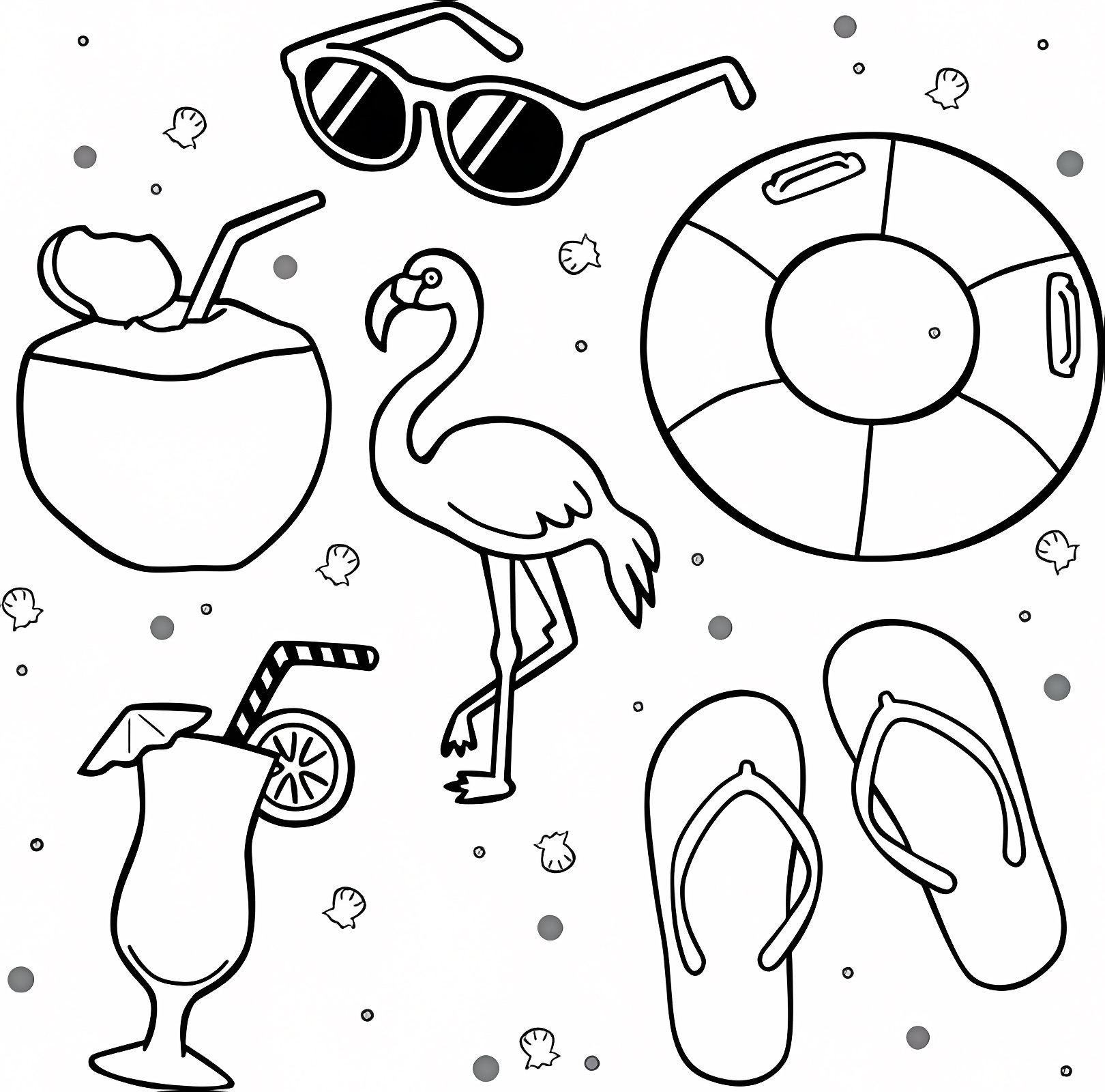 Surfing and surfboard — Free printable coloring page