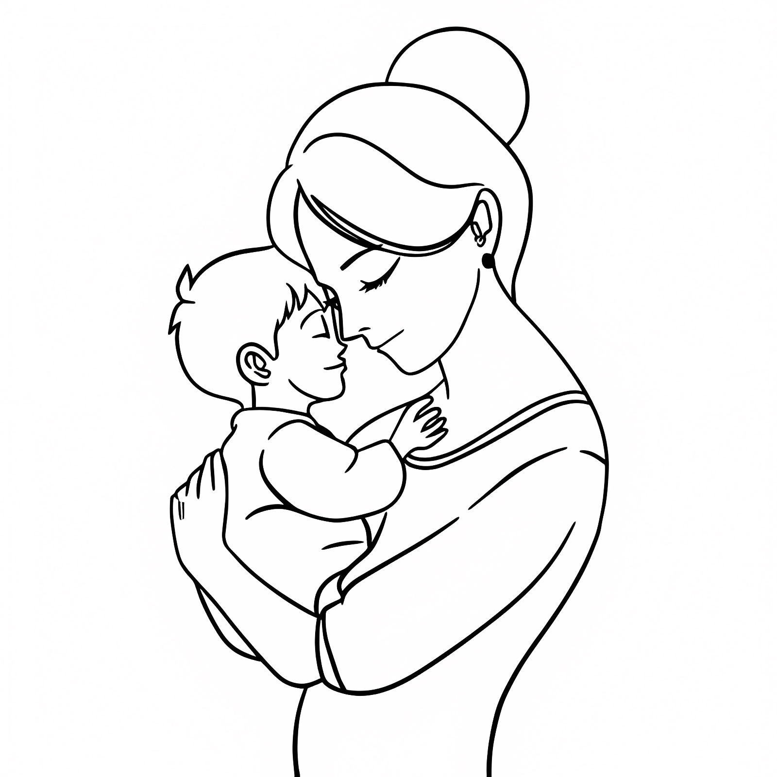 Super maman — Coloriage à imprimer gratuit