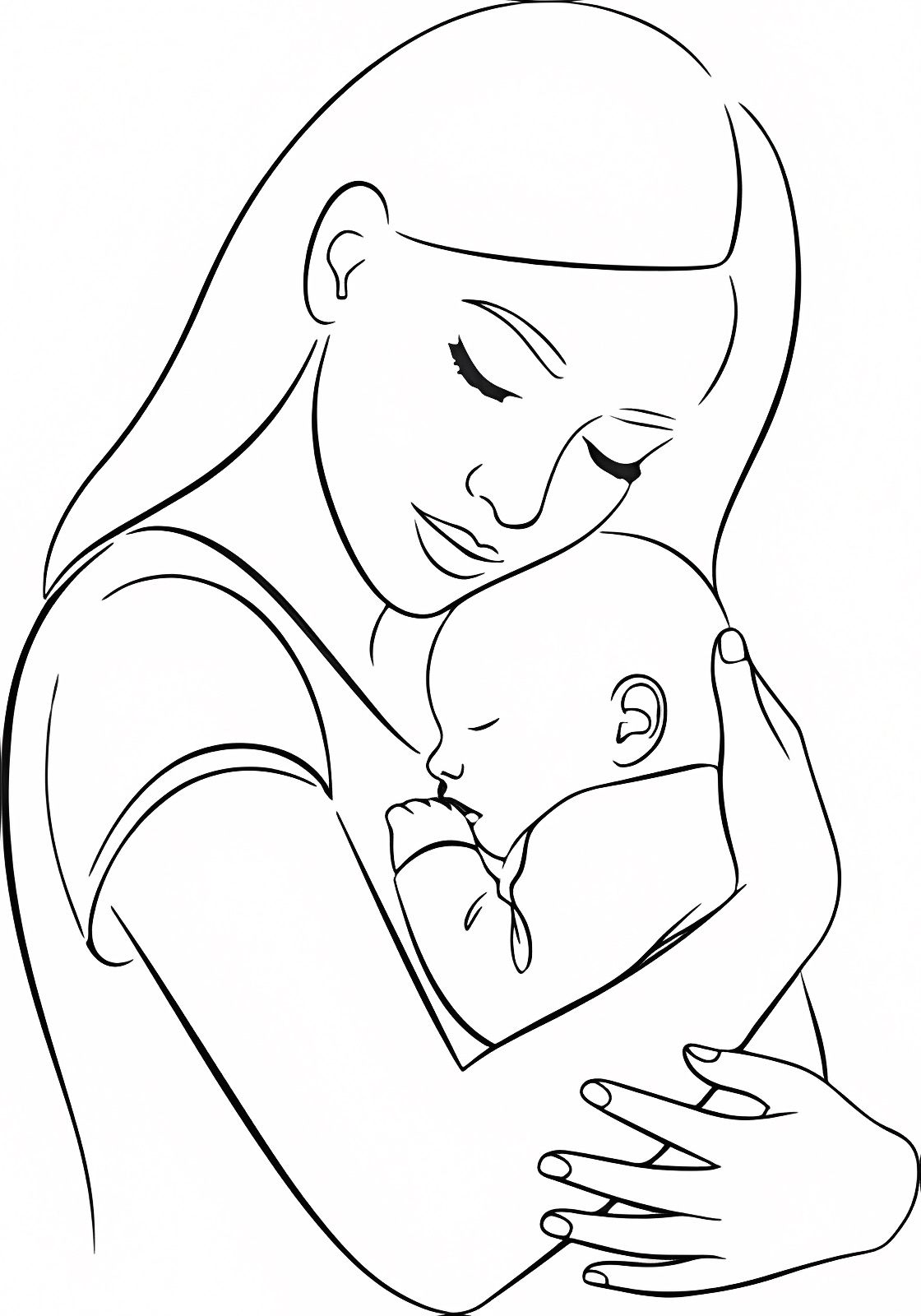 Gift for mom — Free printable coloring page