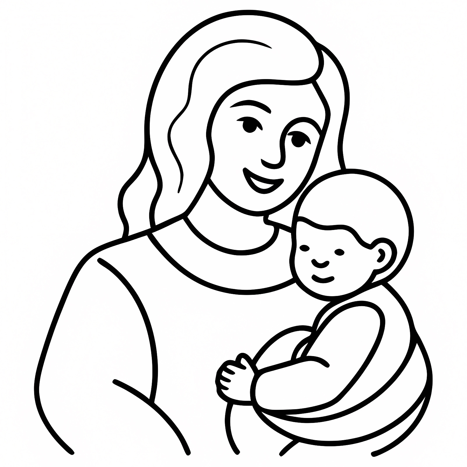 Mother's Day card — Free printable coloring page