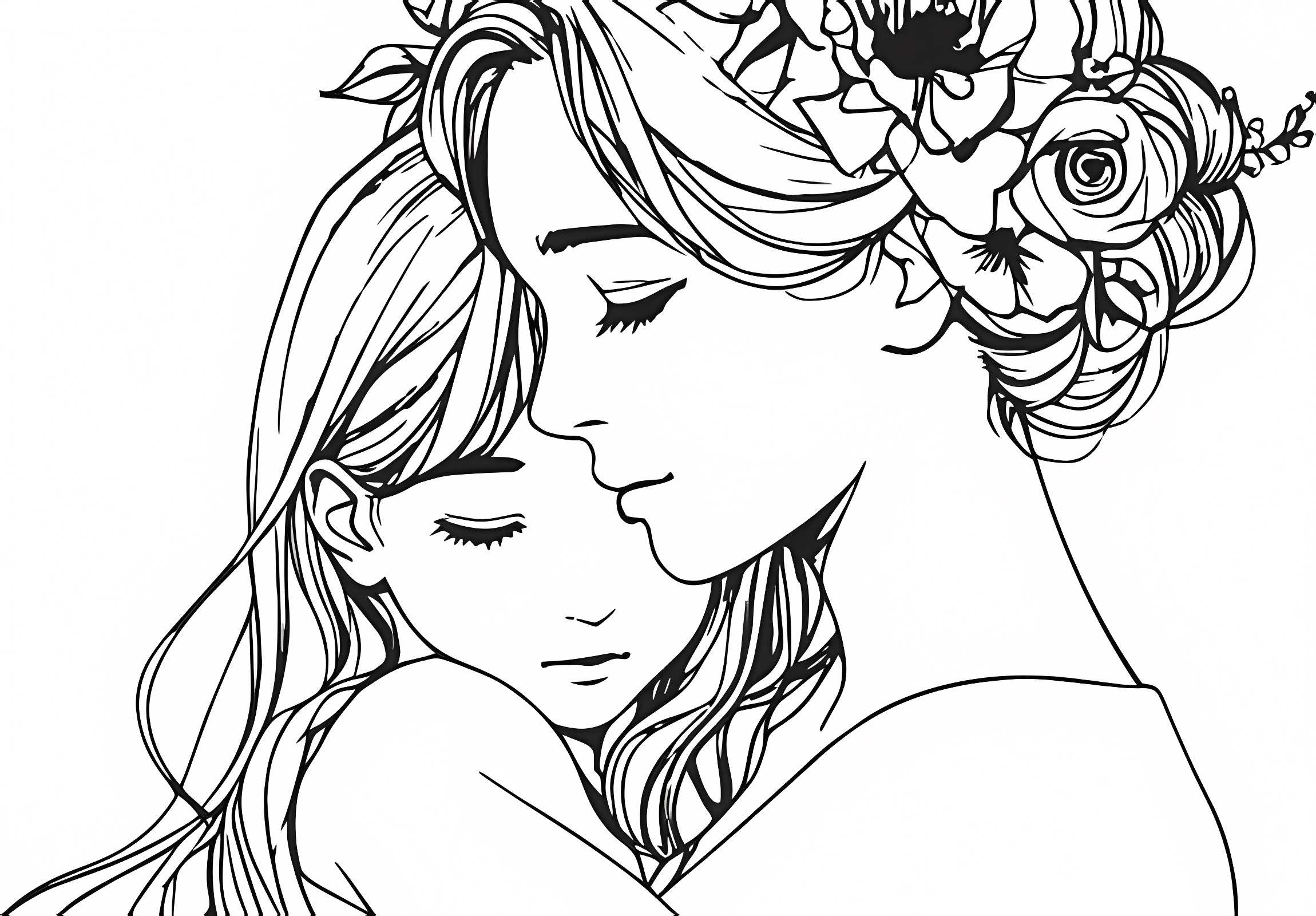 Gift for mom — Free printable coloring page