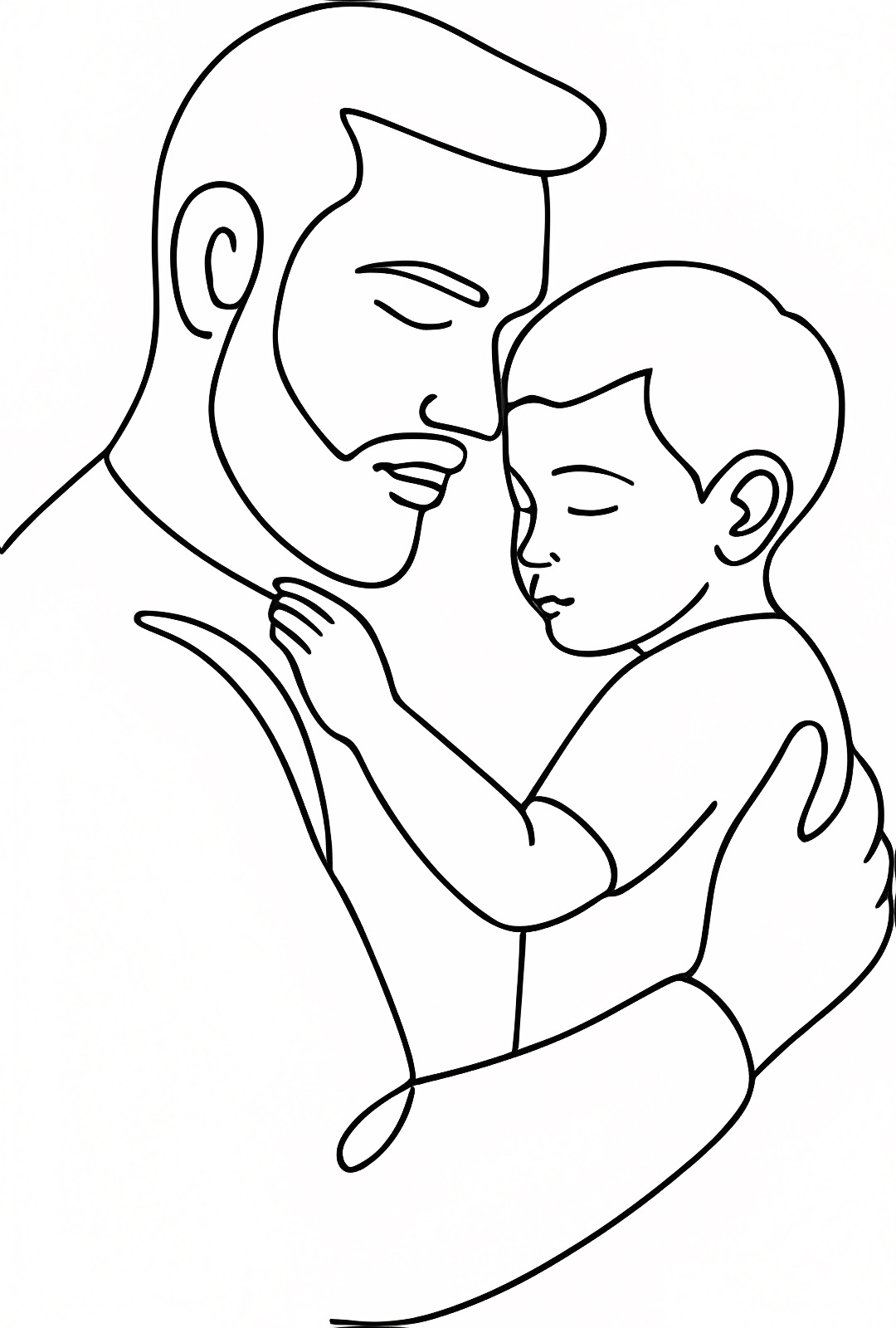 Meilleur papa — Coloriage à imprimer gratuit
