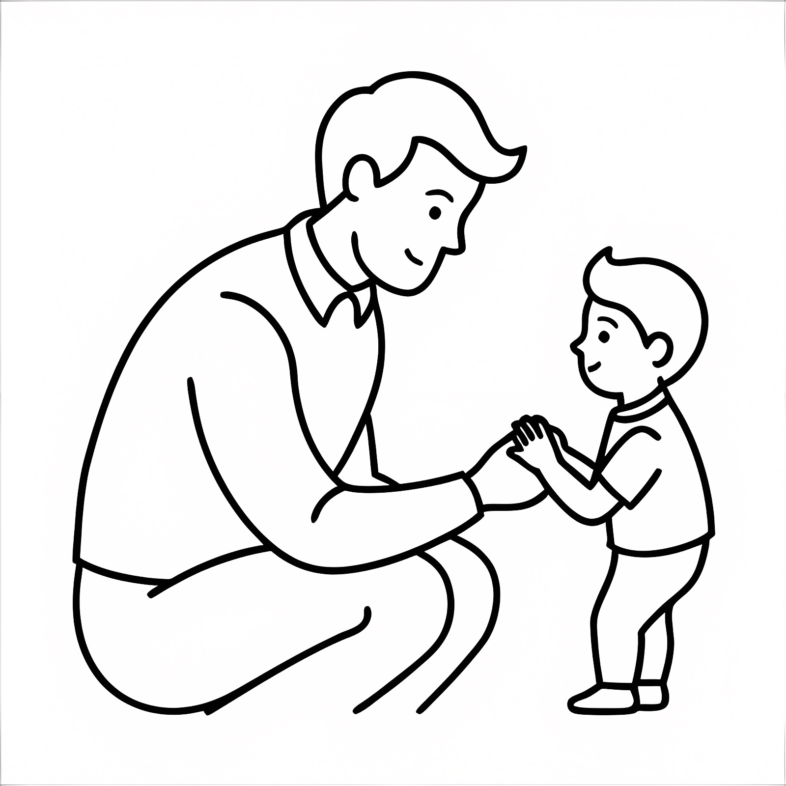 Father's Day card — Free printable coloring page