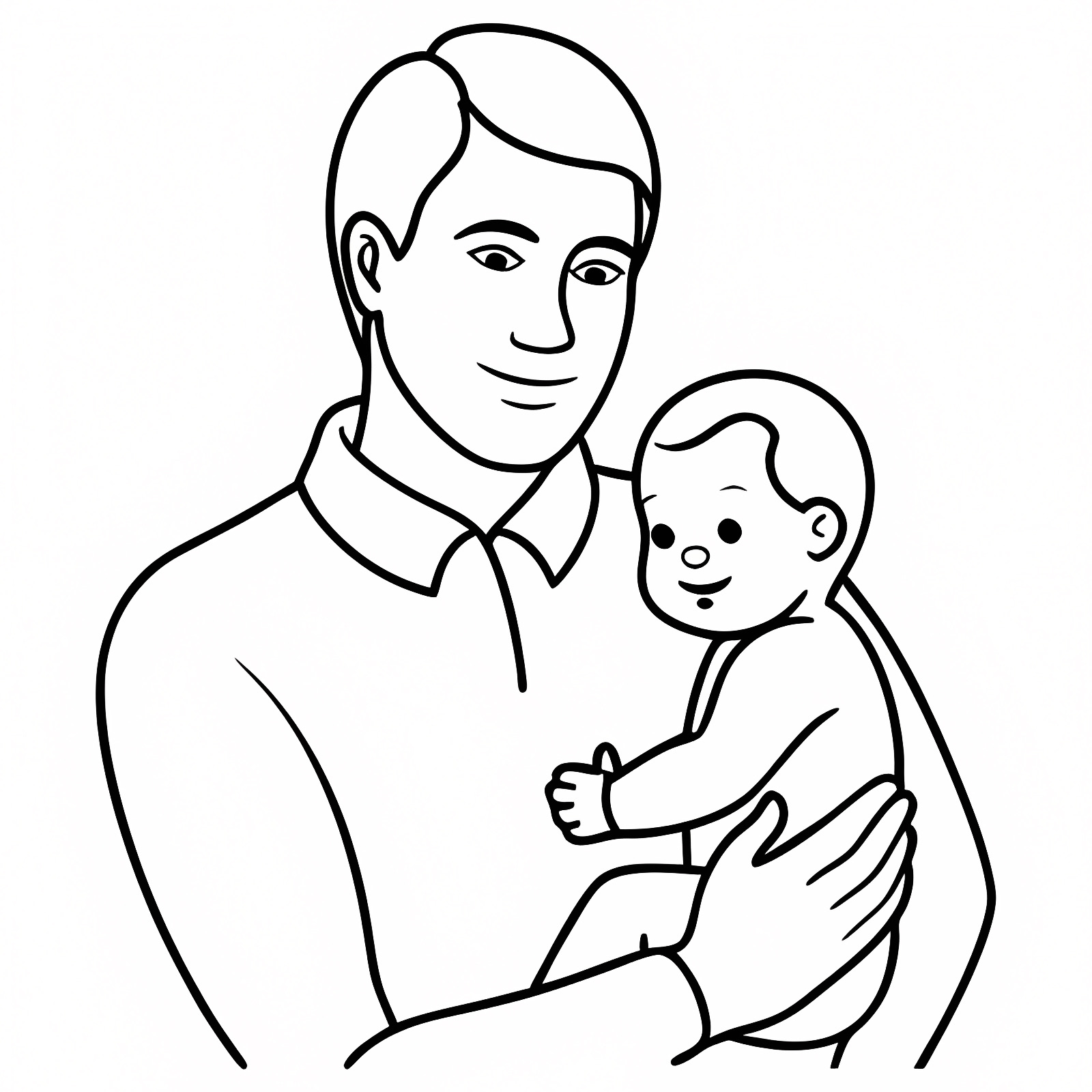 I love you dad — Free printable coloring page