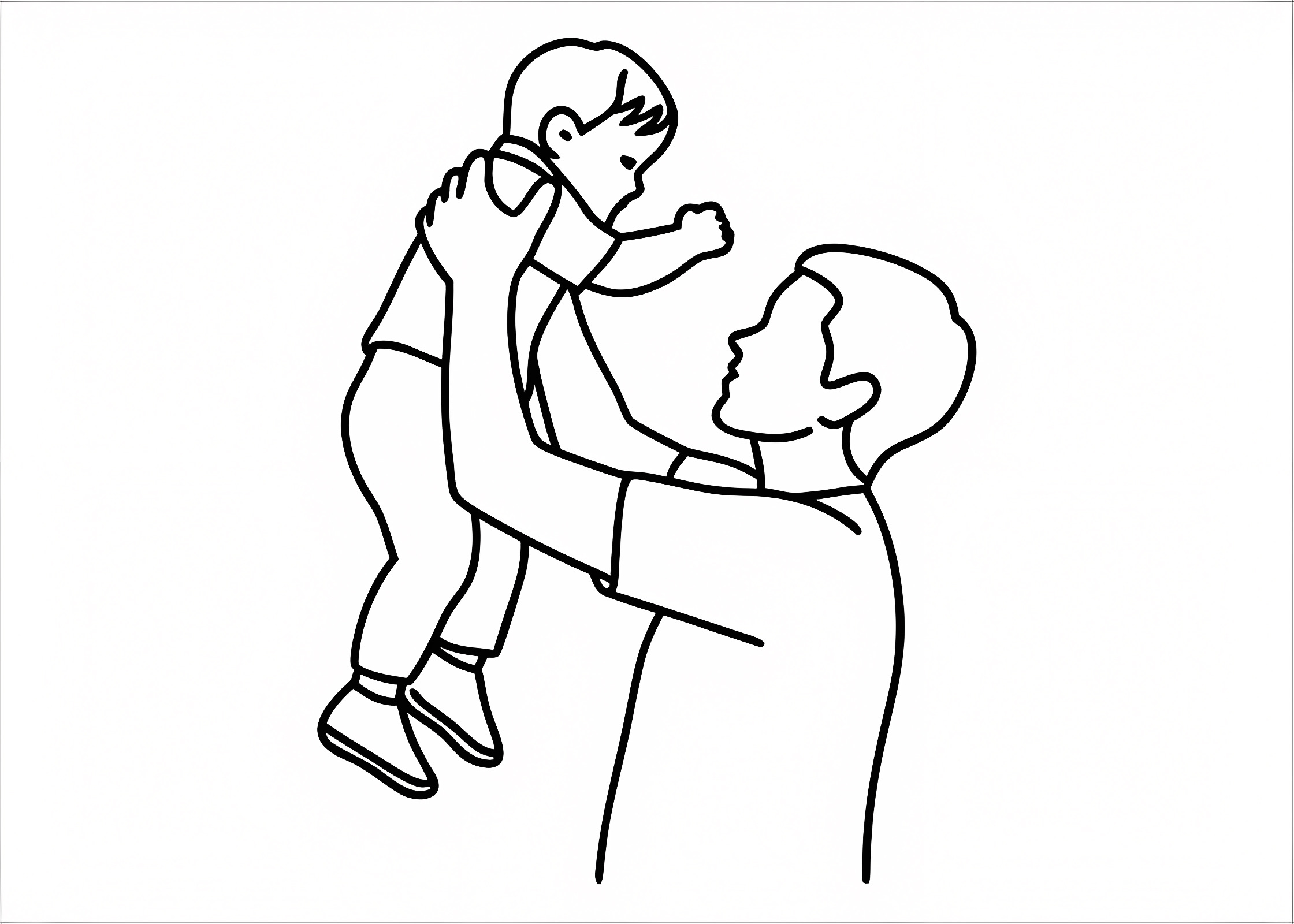 Father's Day card — Free printable coloring page