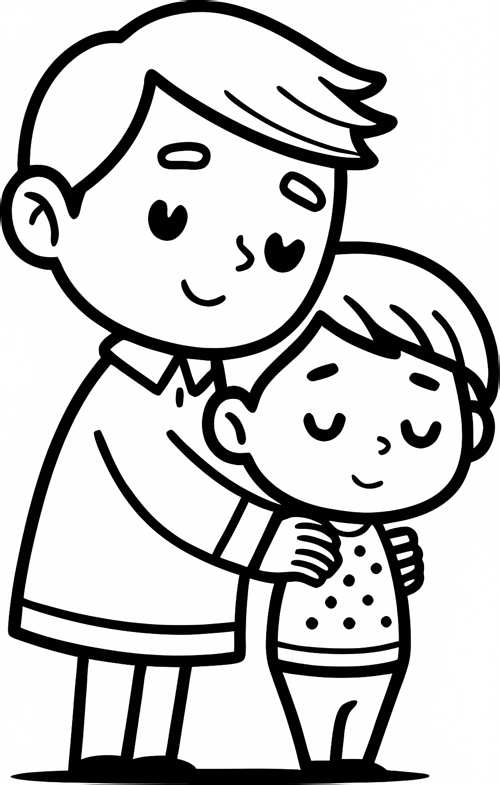 Super papa — Coloriage à imprimer gratuit