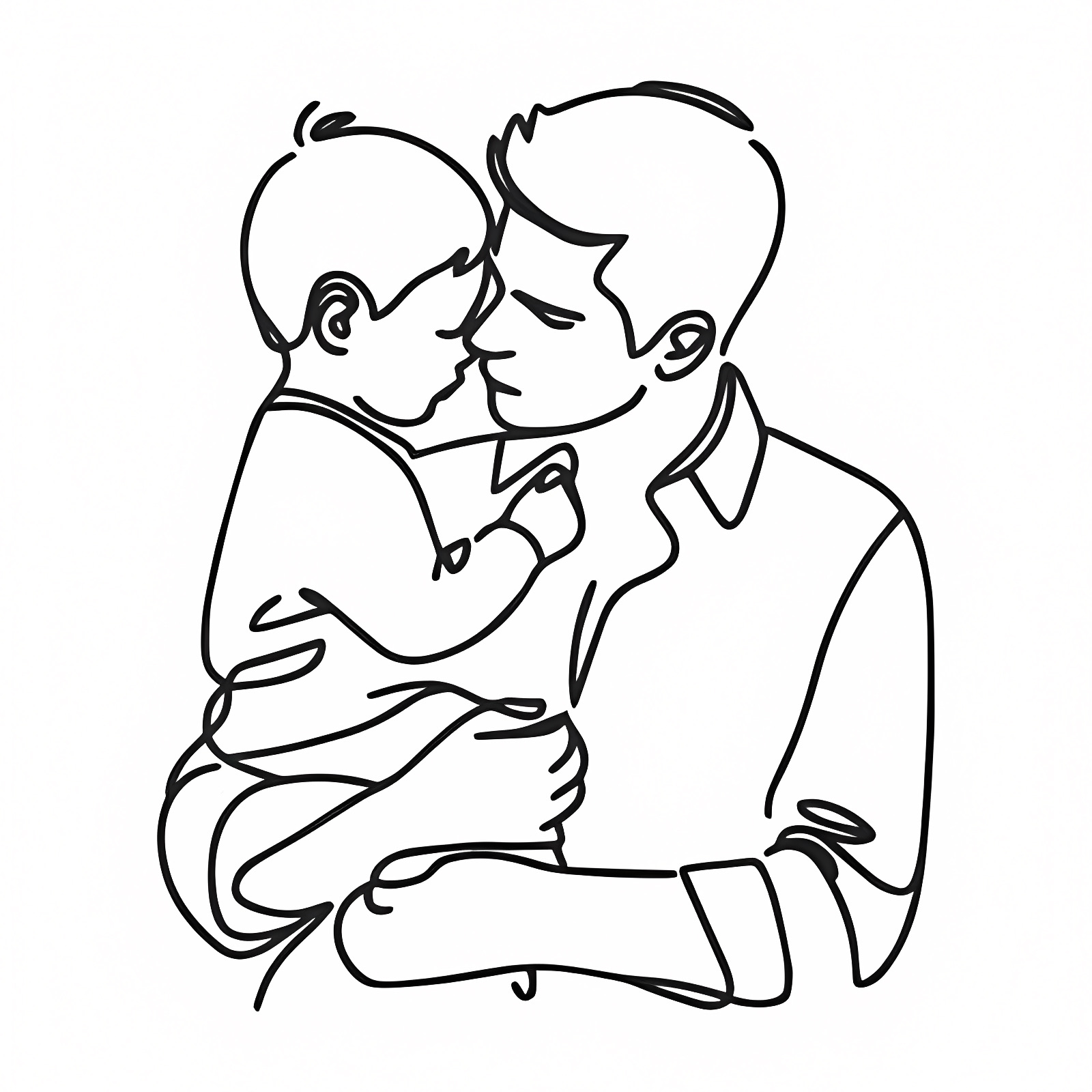 Bonne fête papa — Coloriage à imprimer gratuit