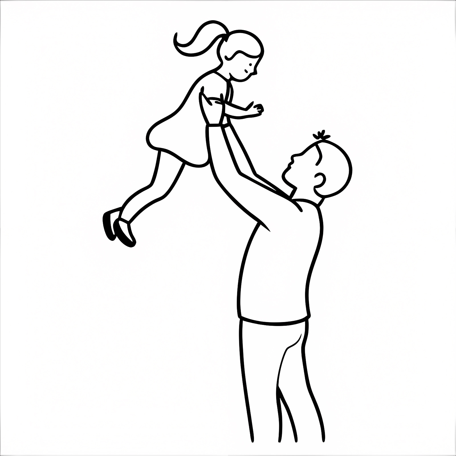 Father's Day card — Free printable coloring page