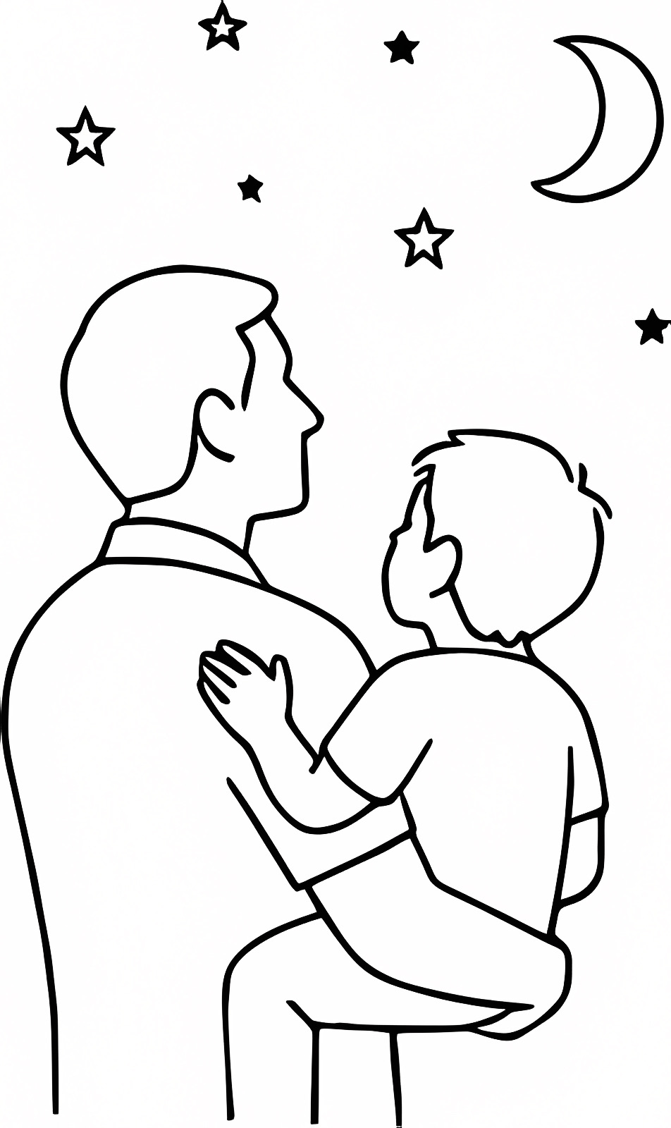 Bonne fête papa — Coloriage à imprimer gratuit