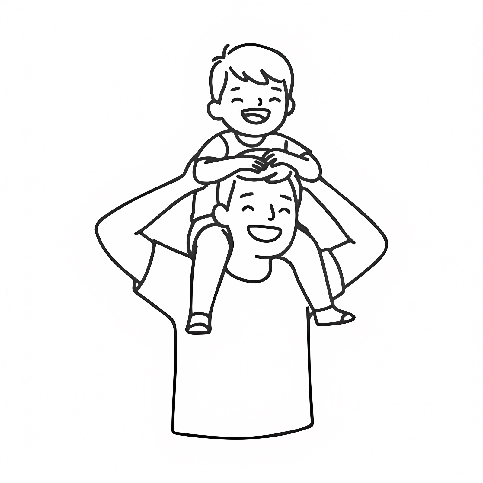 I love you dad — Free printable coloring page