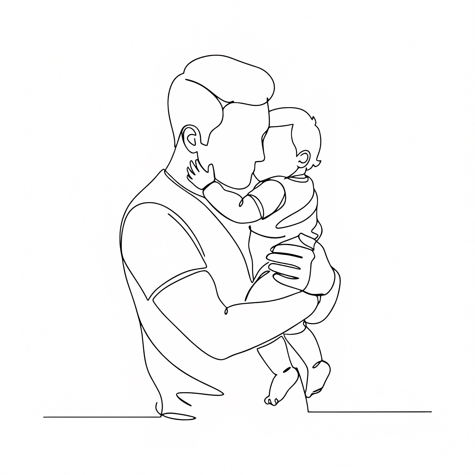 Father's Day card — Free printable coloring page
