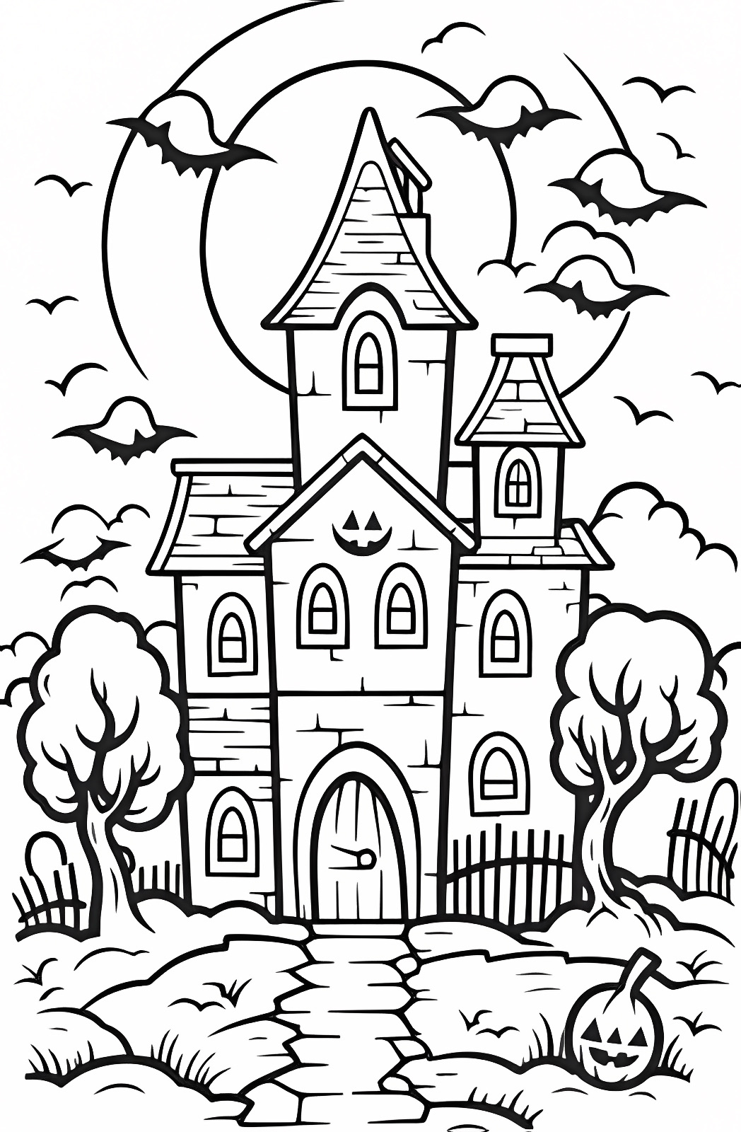 Citrouille d'Halloween — Coloriage à imprimer gratuit