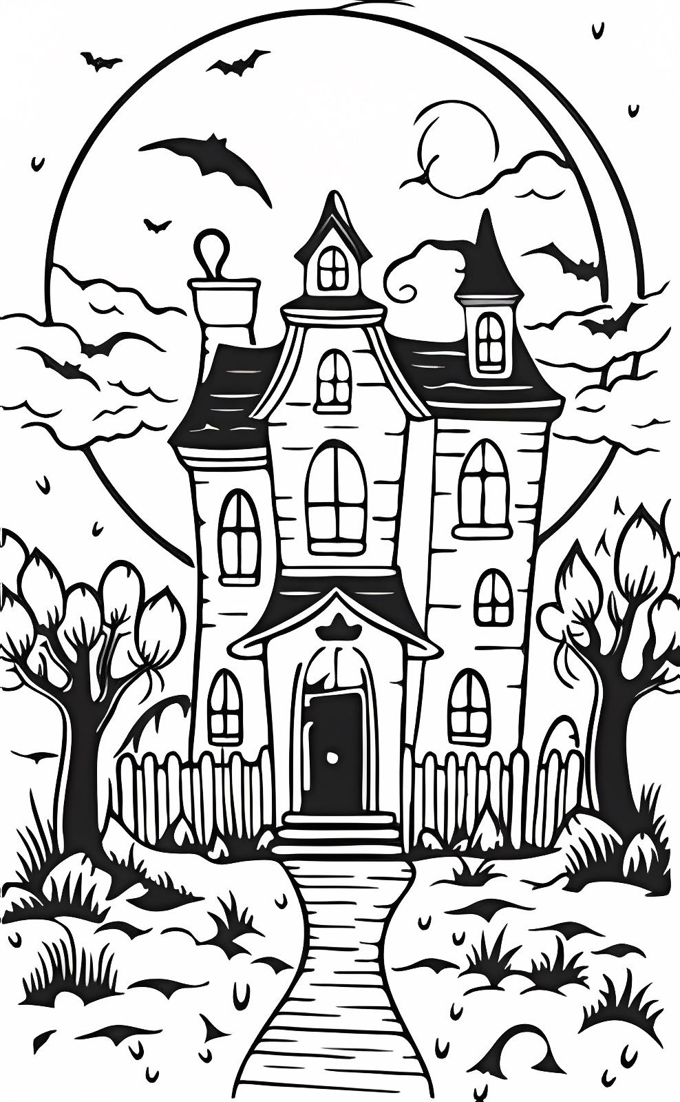 Vampire d'Halloween — Coloriage à imprimer gratuit