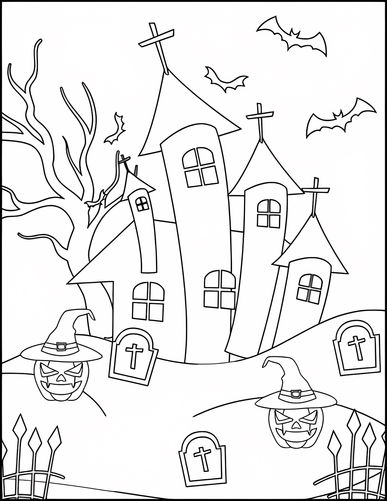 Citrouille d'Halloween — Coloriage à imprimer gratuit